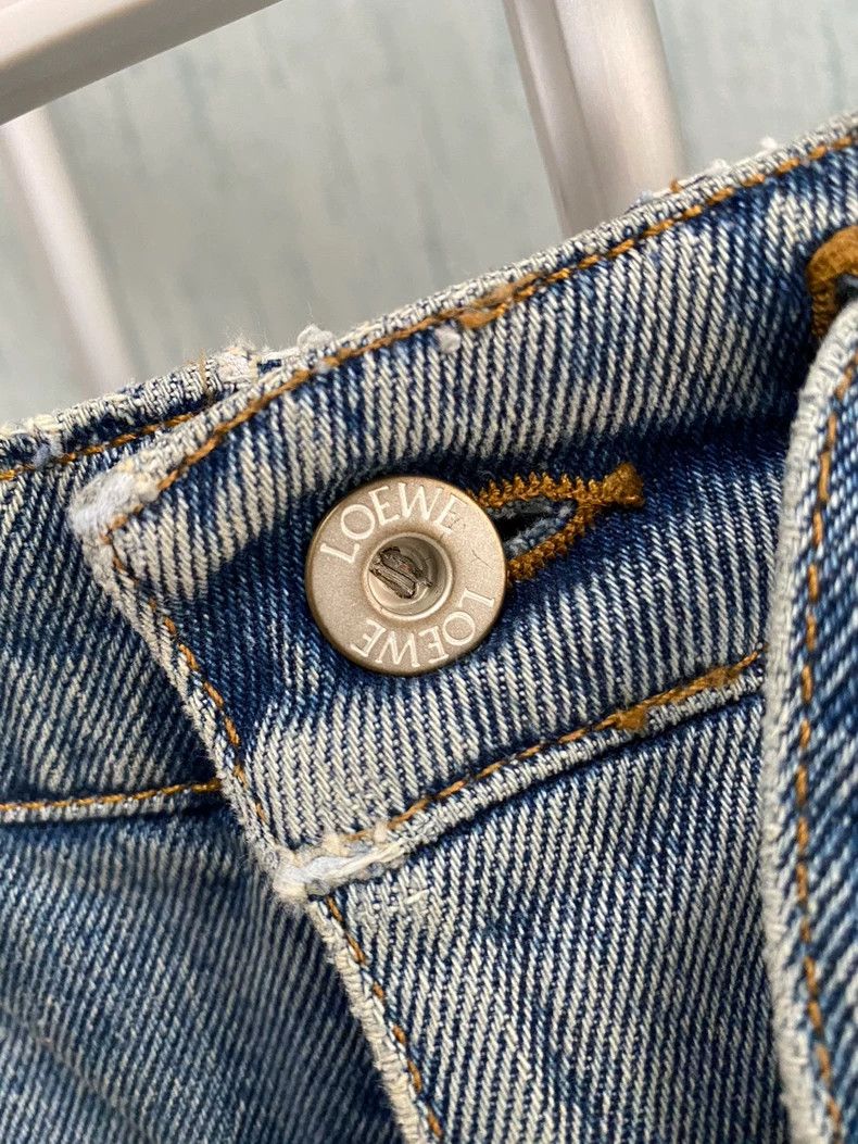 Loewe Loewe size46 SS23 Solid Color Drawstring Straight Leg Jeans Size US 30 / EU 46 - 4 Thumbnail