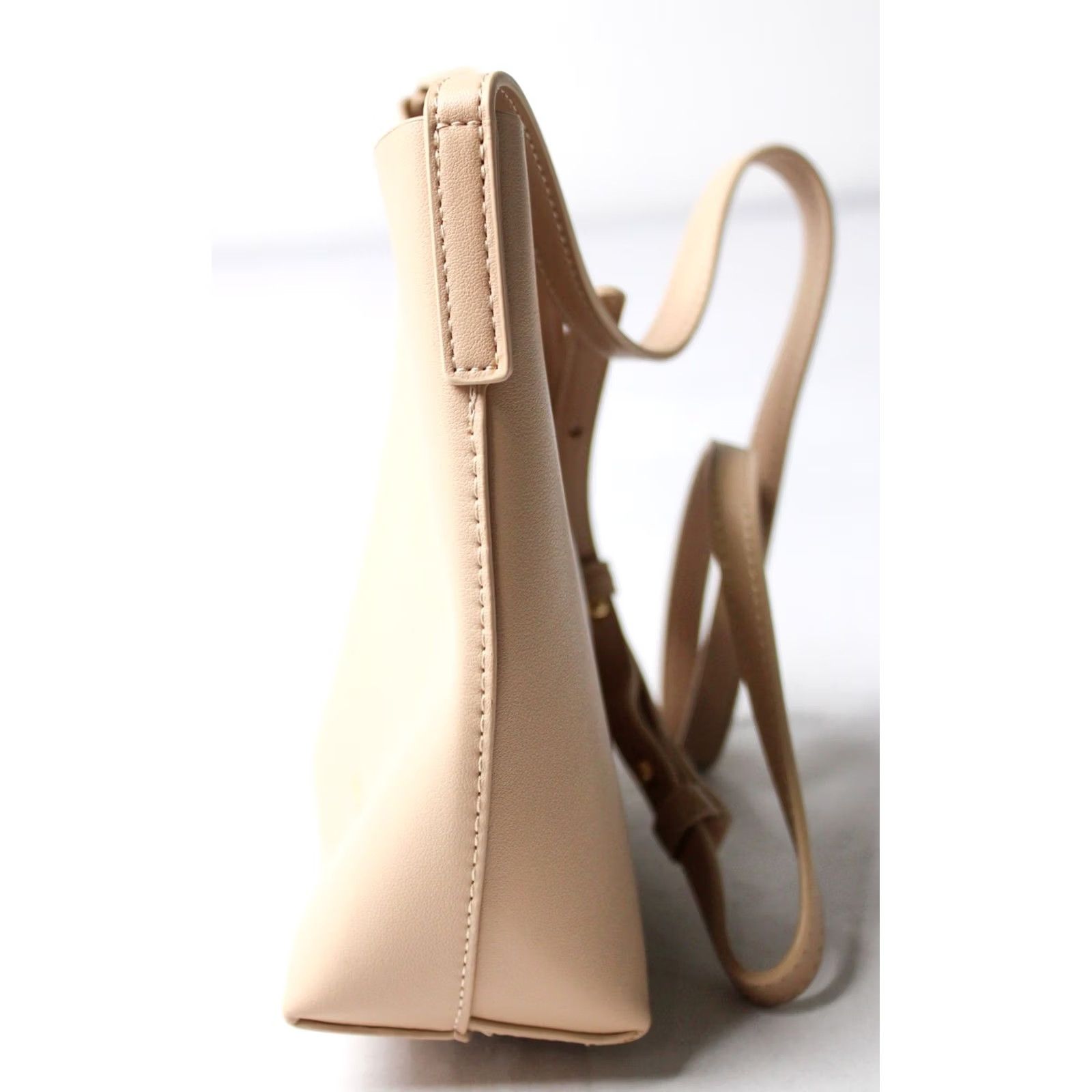 Vintage Samara Women's Vegan Leather Bag Bucket Style Shoulder Bag CL8 Pink OSFM Size ONE SIZE - 3 Thumbnail