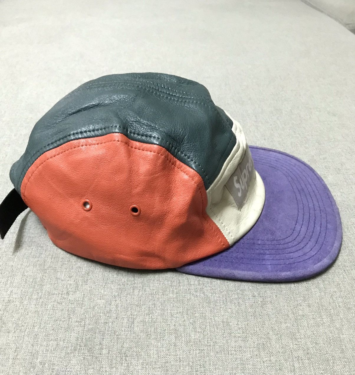 【超名作】Supreme Suede 5panel Cap BRAND NEW SS16 SUPREME SUEDE CAMP CAP BLACK RARE BOX LOGO | eBay