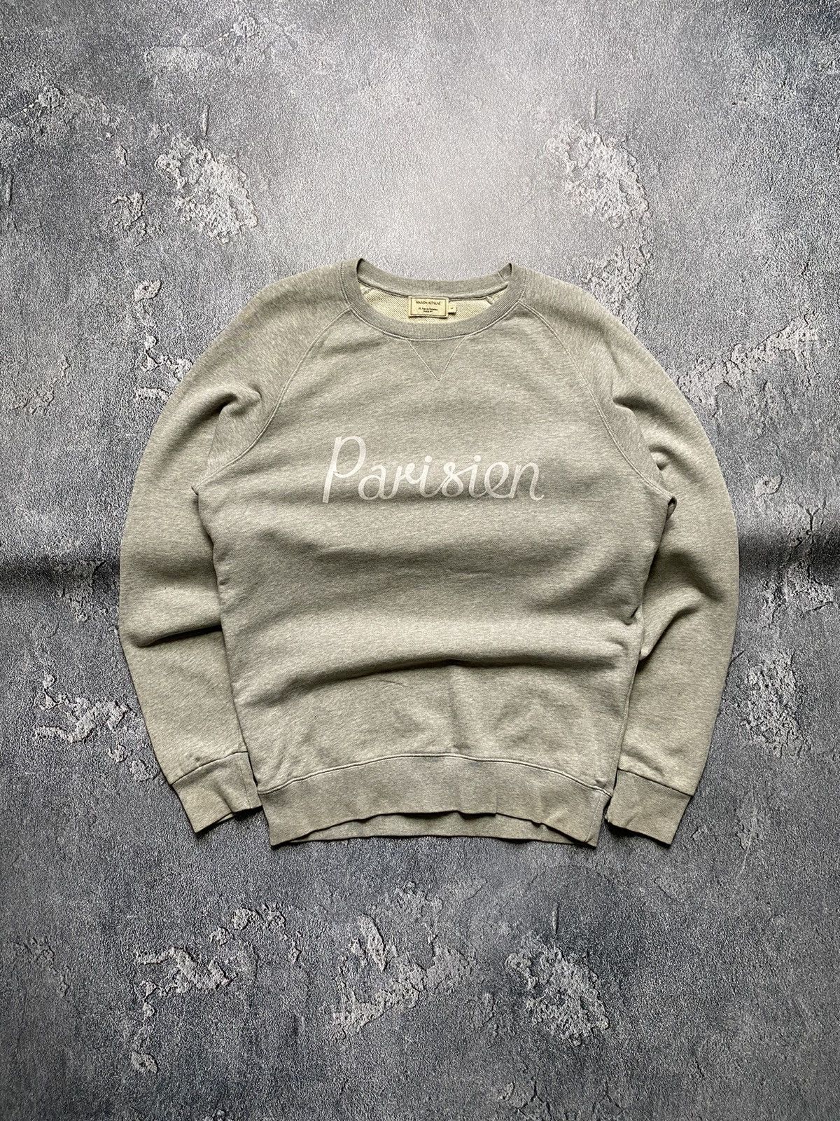 Maison Kitsune Maison Kitsune Parisien Big Logo Crew Neck Sweatshirt Size US L / EU 52-54 / 3 - 1 Thumbnail