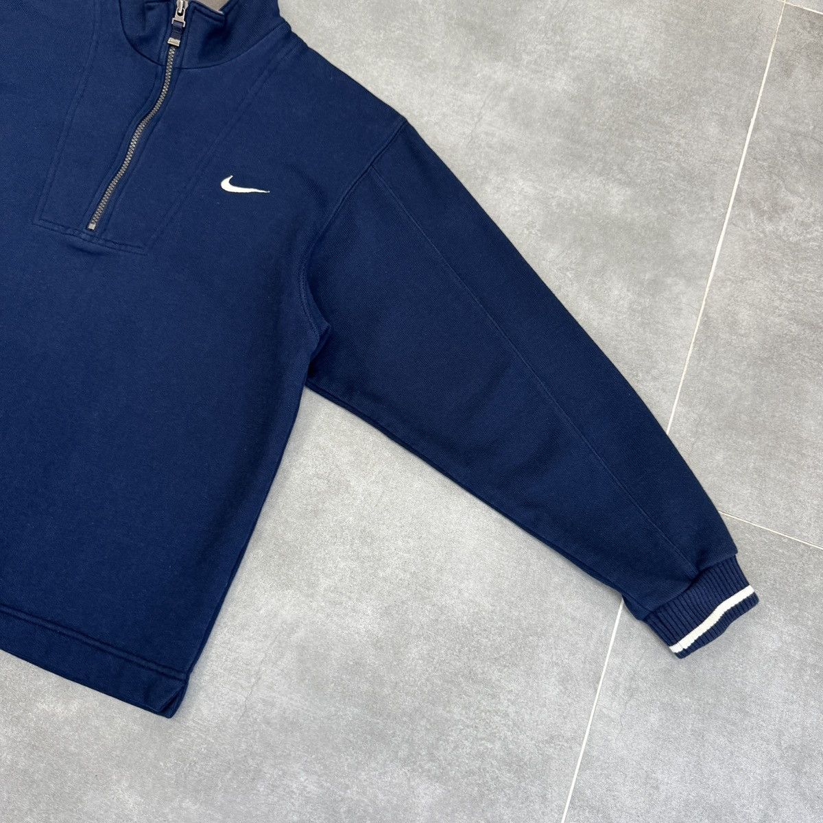 Nike Vintage Nike 1/3 Zip Pullover Sweatshirt Embroidered Logo Size US S / EU 44-46 / 1 - 7 Thumbnail