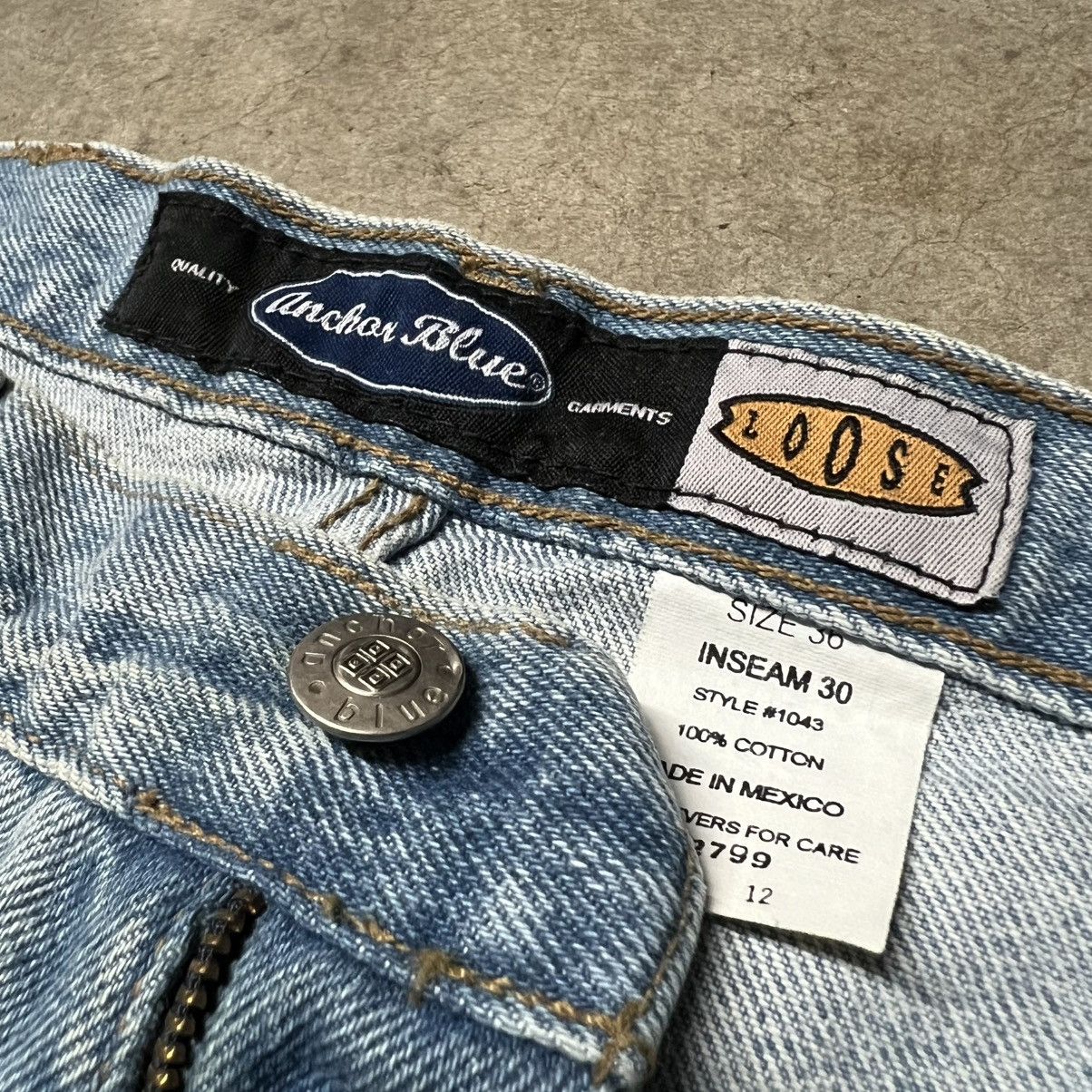 Anchor Blue × JNCO × Southpole Vintage 2000’s Anchor Blue BAGGY Denim Jeans Size US 36 / EU 52 - 7 Thumbnail