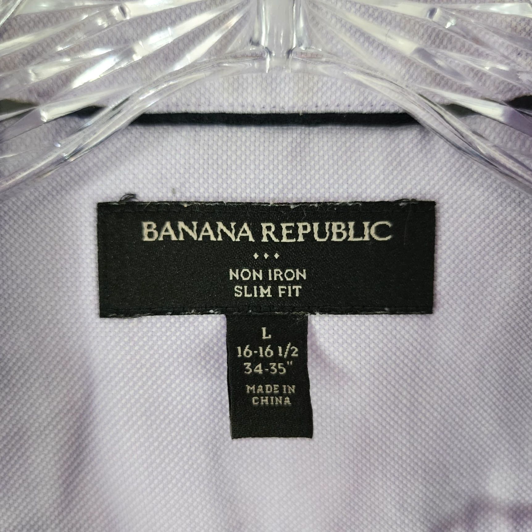 Banana Republic BANANA REPUBLIC Mens Purple Slim Button-Up Shirt Long Sleeve Collared Size L Regular men’s shirt Size US L / EU 52-54 / 3 - 4 Thumbnail
