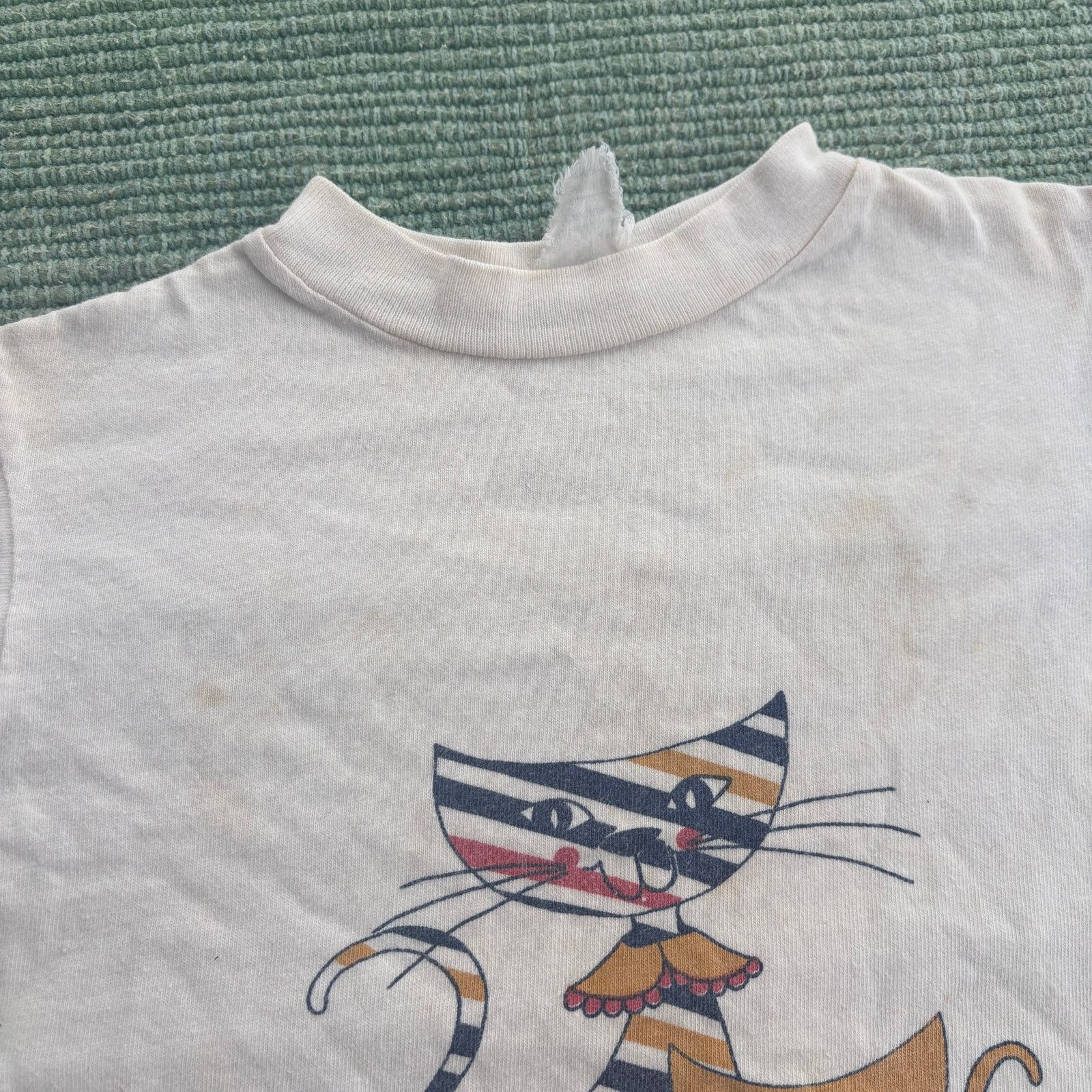 Vintage True vintage 1960s kids mid century modern cats tee shirt Size XXS / US 00 / IT 34 - 5 Thumbnail