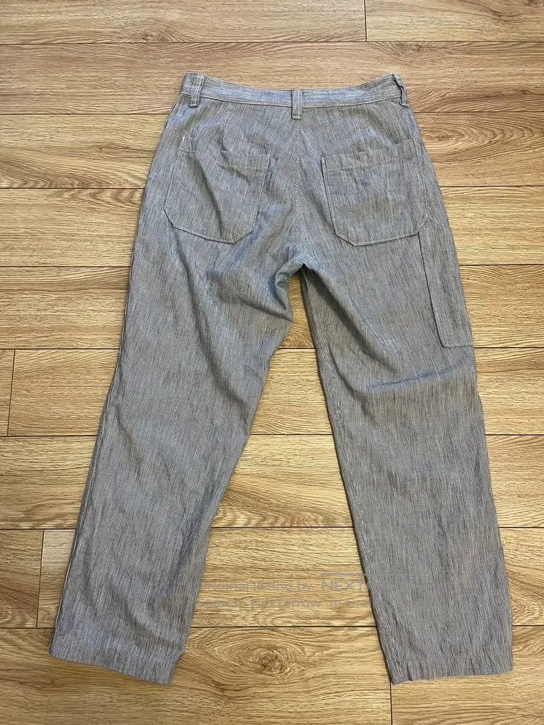Nigel Cabourn Nigel Cabourn Vintage Blue and White Fine Stripe Work Pant Size US 32 / EU 48 - 2 Thumbnail