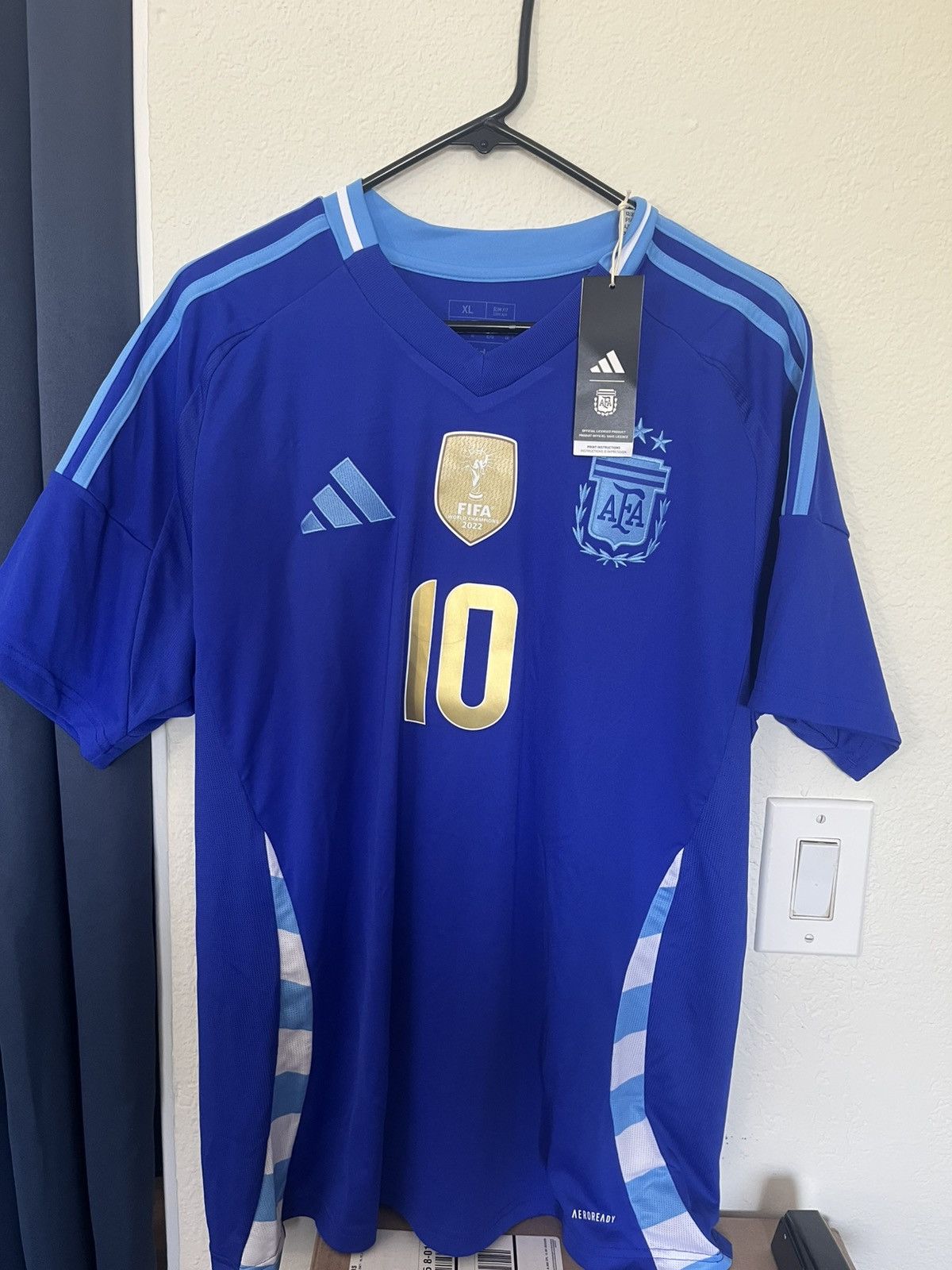 Adidas Adidas Argentina 2024 Away Soccer Football Jersey Messi 10 Size US XL / EU 56 / 4 - 1 Thumbnail