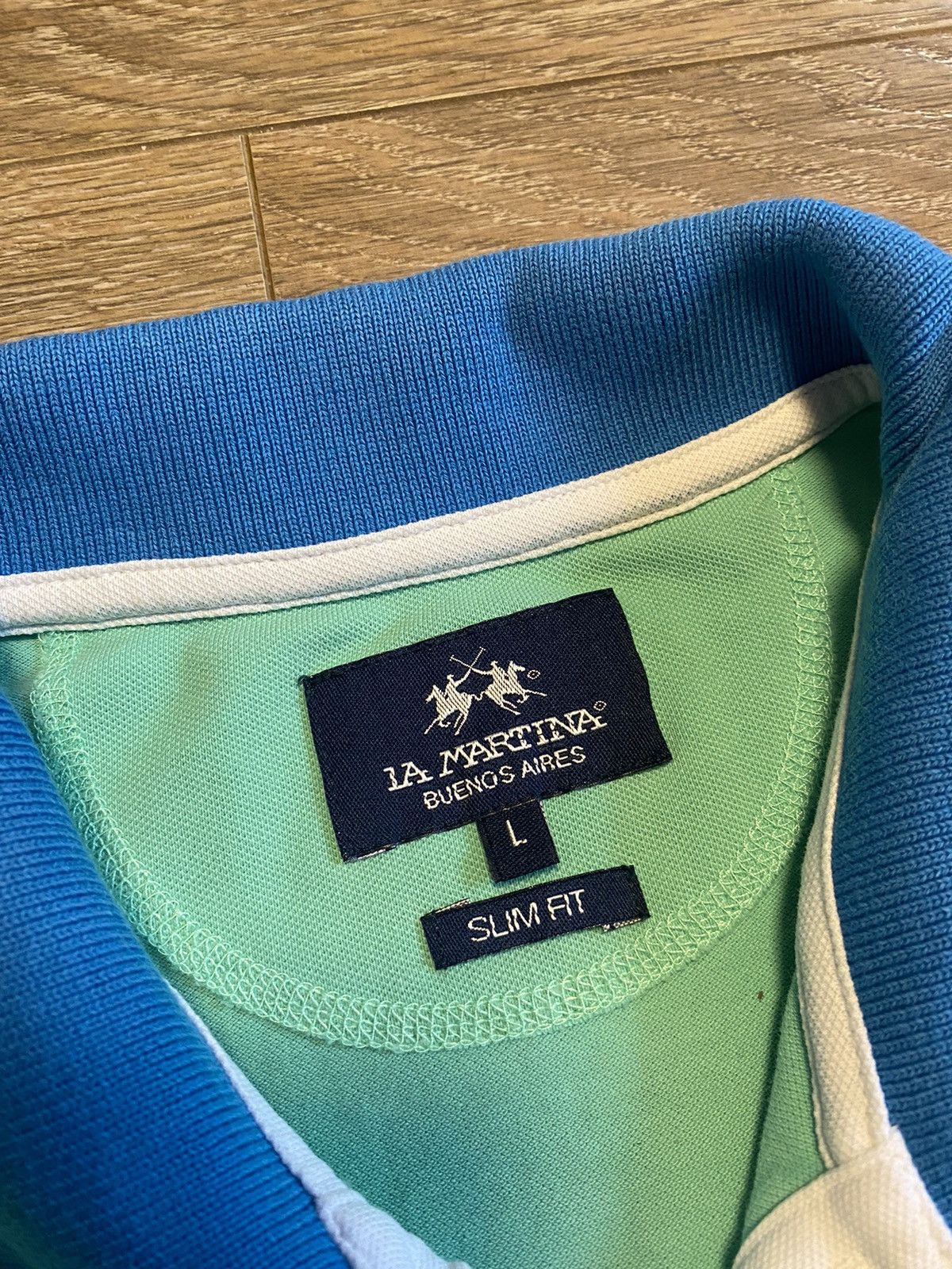 La Martina × Vintage Vintage La Martina Polo Tshit Emerald Size US L / EU 52-54 / 3 - 6 Thumbnail