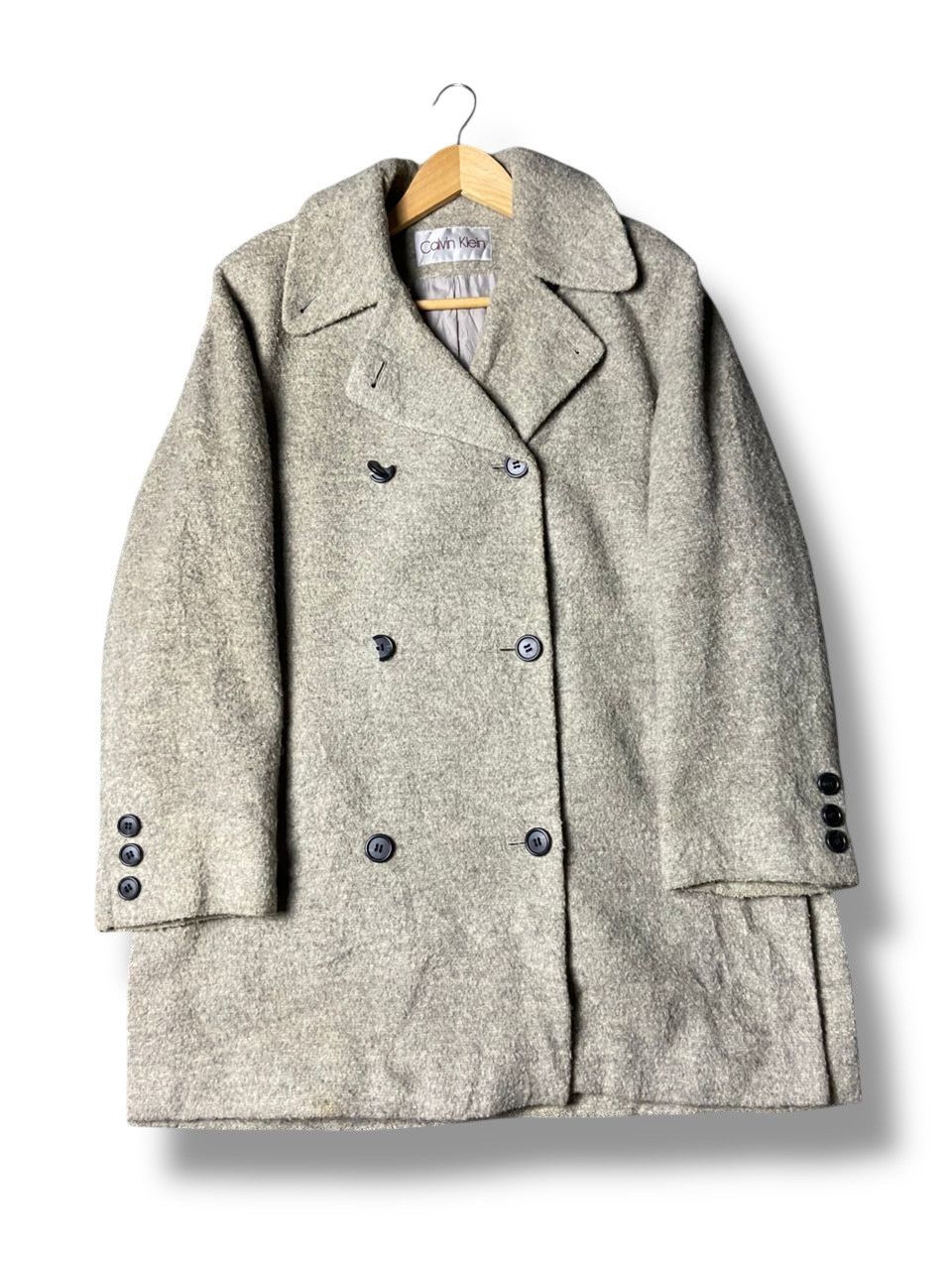 Calvin Klein Calvin Klein Double Breasted Alpaca Wool Coat (141) Size US S / EU 44-46 / 1 - 1 Thumbnail