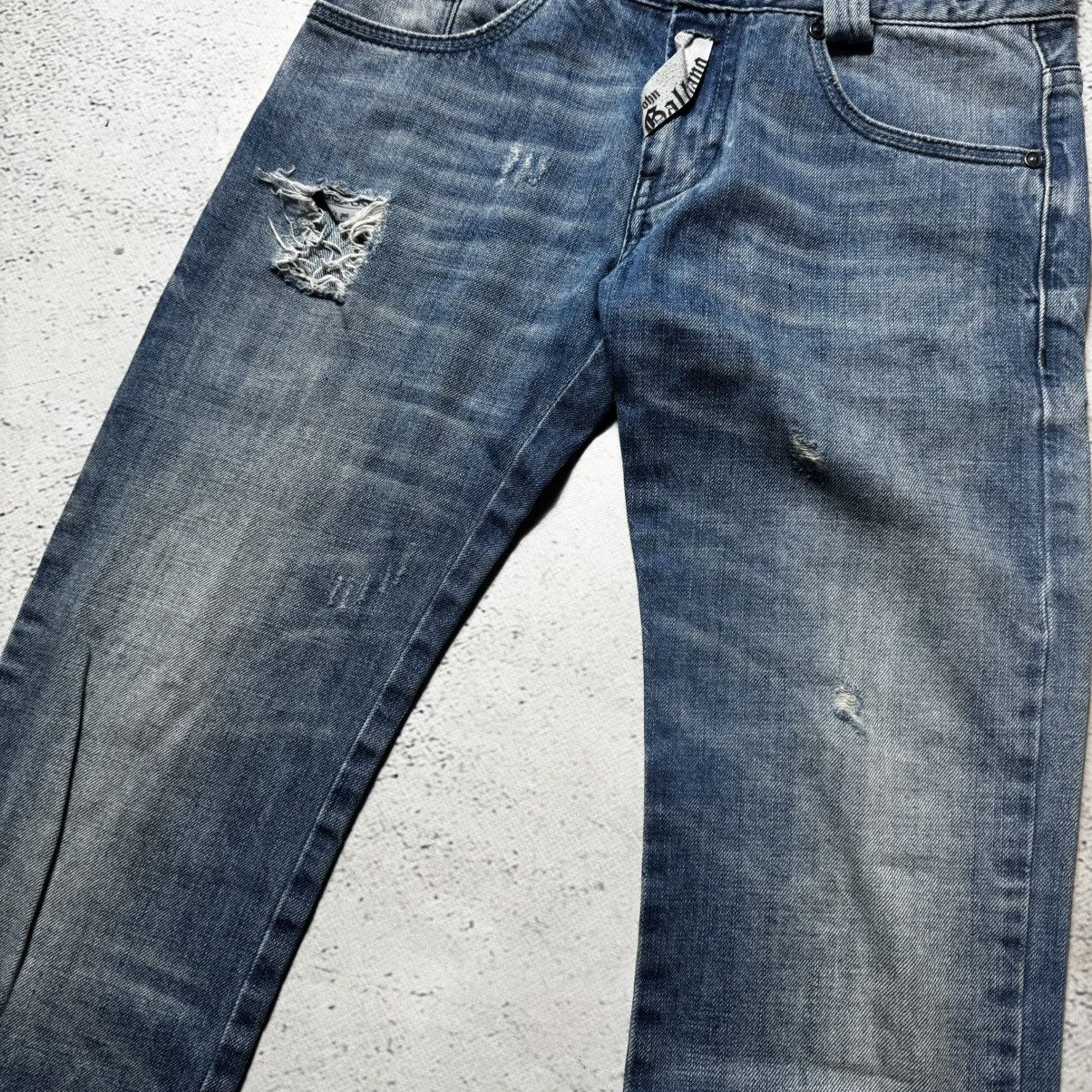 John Galliano vintage y2k destroyed John galliano jeans double waist Size 28" / US 6 / IT 42 - 5 Thumbnail