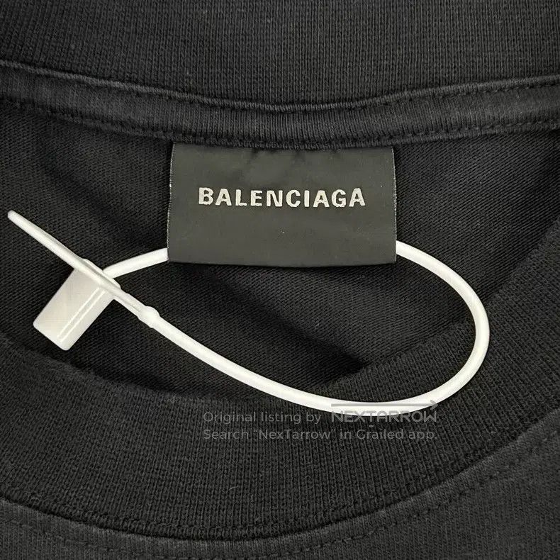 Balenciaga Balenciaga Logo Printed Black T-Shirt Size US S / EU 44-46 / 1 - 3 Thumbnail