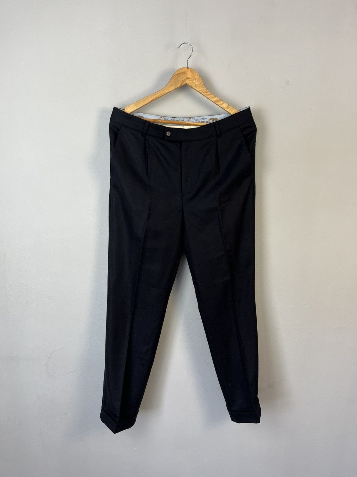 Class Roberto Cavalli Luxury Classic Wool Pants Trousers