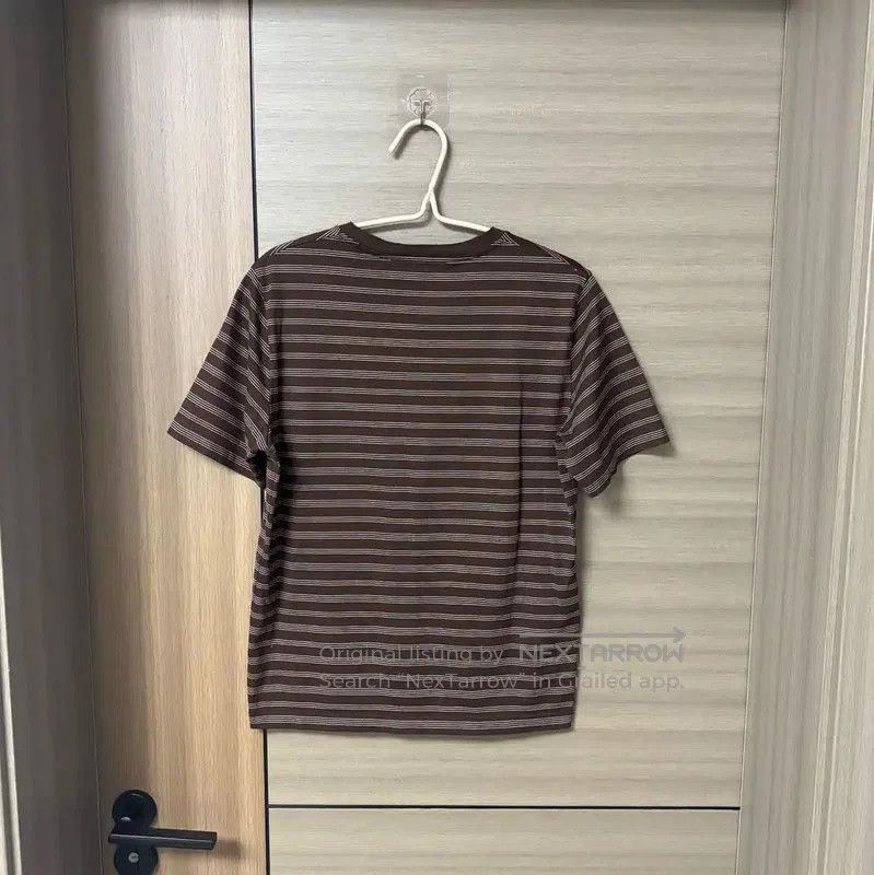Miu Miu Miu Miu Brown Striped Cotton T-shirt . Size M / US 6-8 / IT 42-44 - 2 Thumbnail