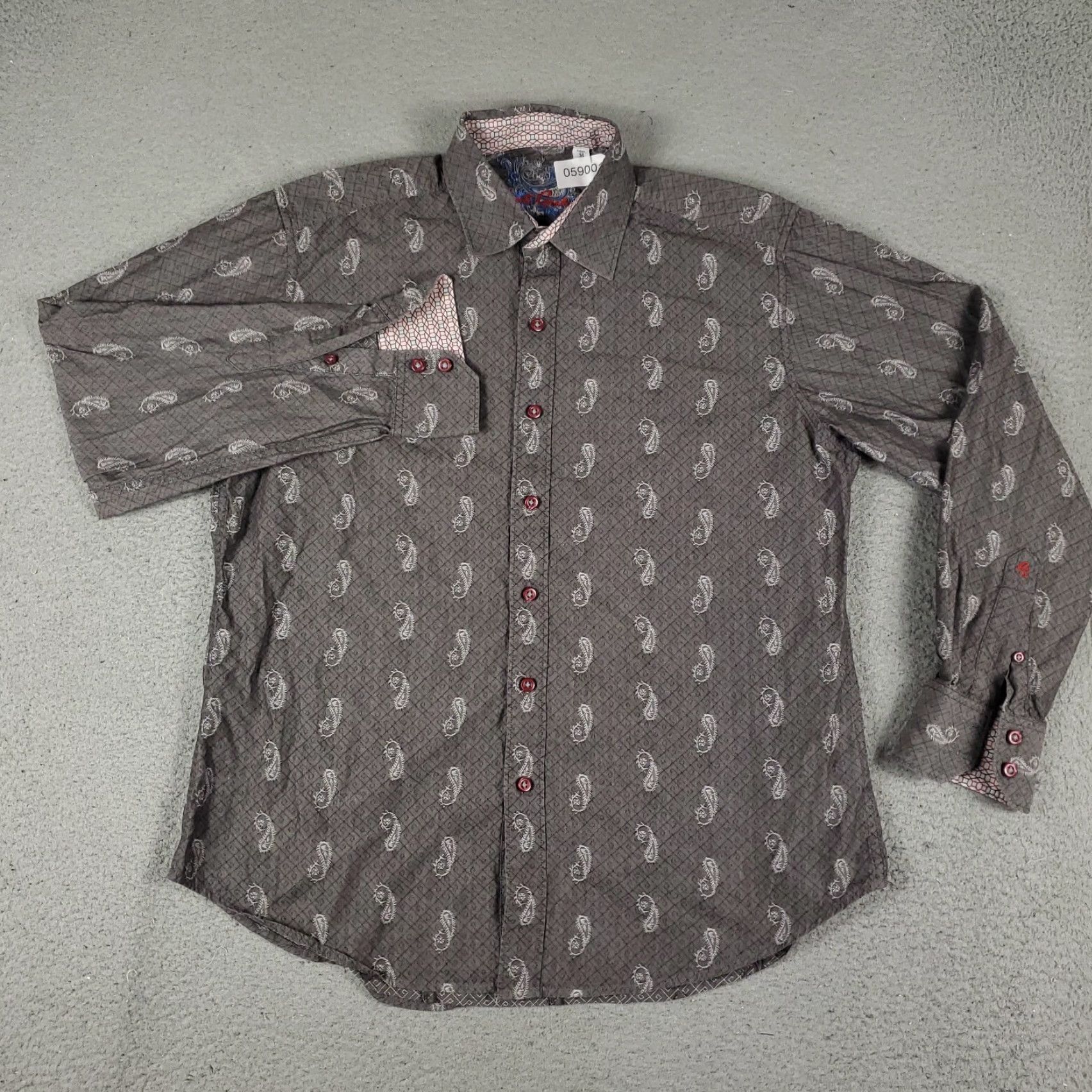 Robert Graham VINTAGE Robert Graham Shirt Men Medium Long Sleeve Button-Up Cotton Paisley Fall Winter Modern Size US M / EU 48-50 / 2 - 2 Thumbnail