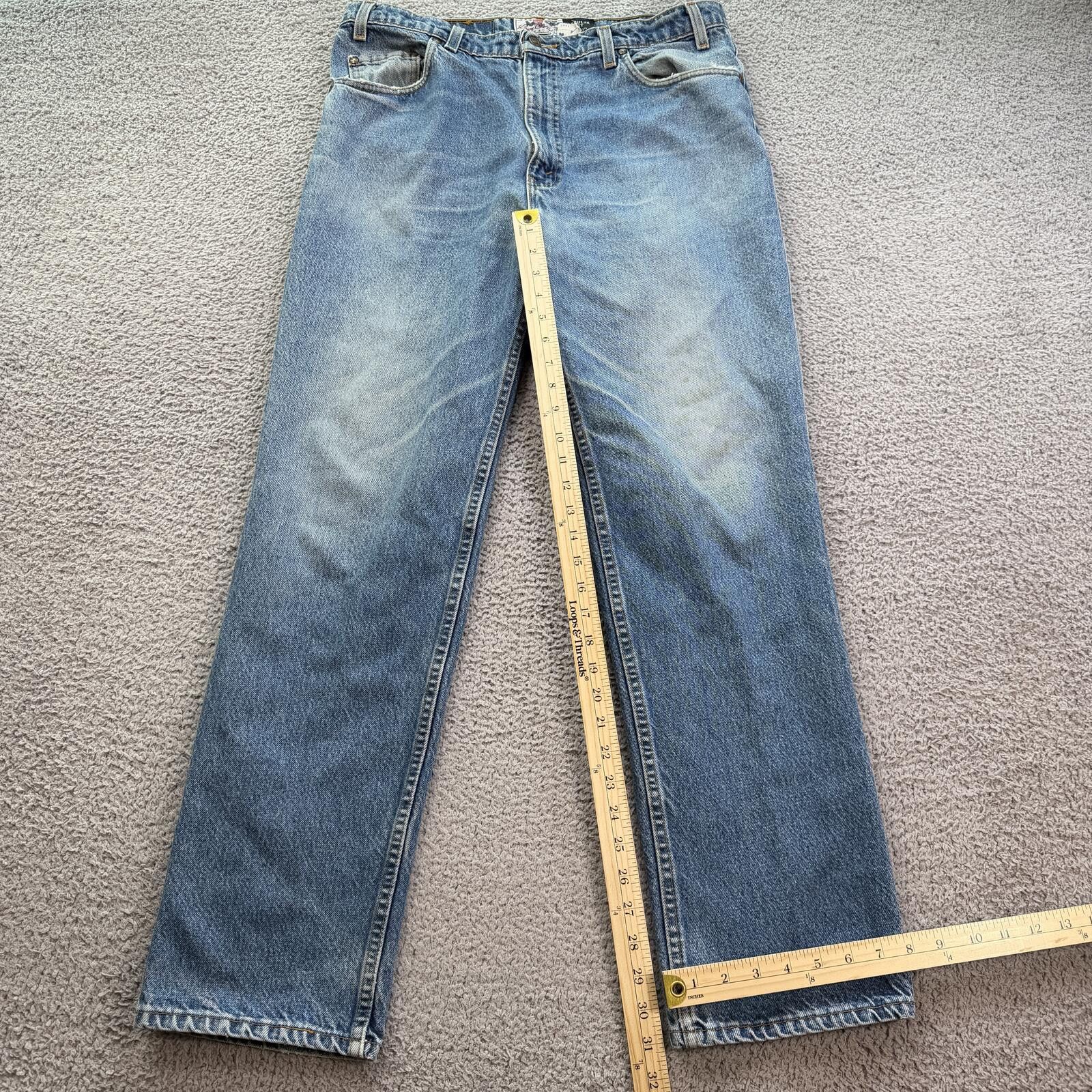 Levi's Vintage 90s Levis 530 Regular Fit Jeans Light Wash 36x32 Size US 36 / EU 52 - 4 Thumbnail