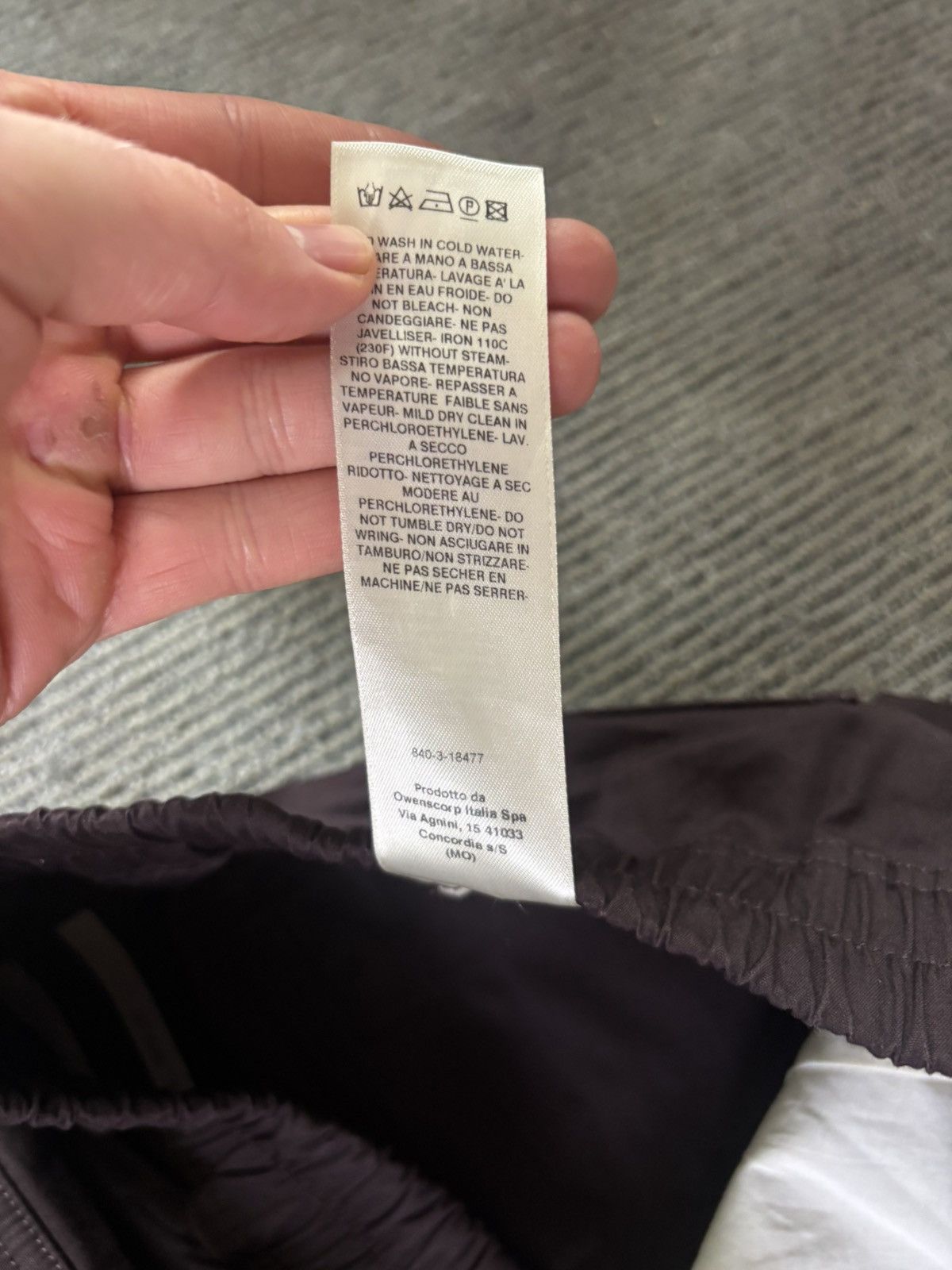 Rick Owens SS22 Oxblood Zip Cargo Pants Size US 33 - 6 Thumbnail
