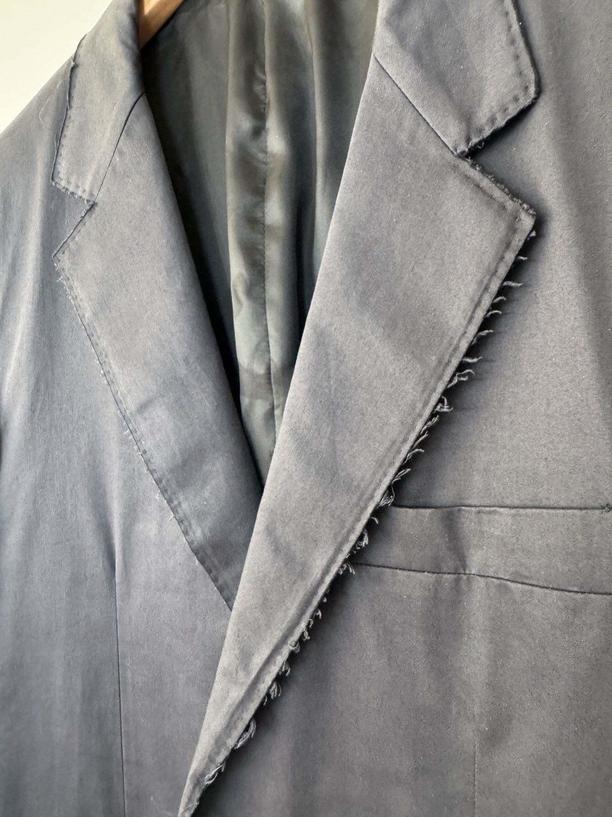 Lanvin Lanvin Blazer Jacket Raw Edge Navy Sz 52 Size 52R - 9 Thumbnail