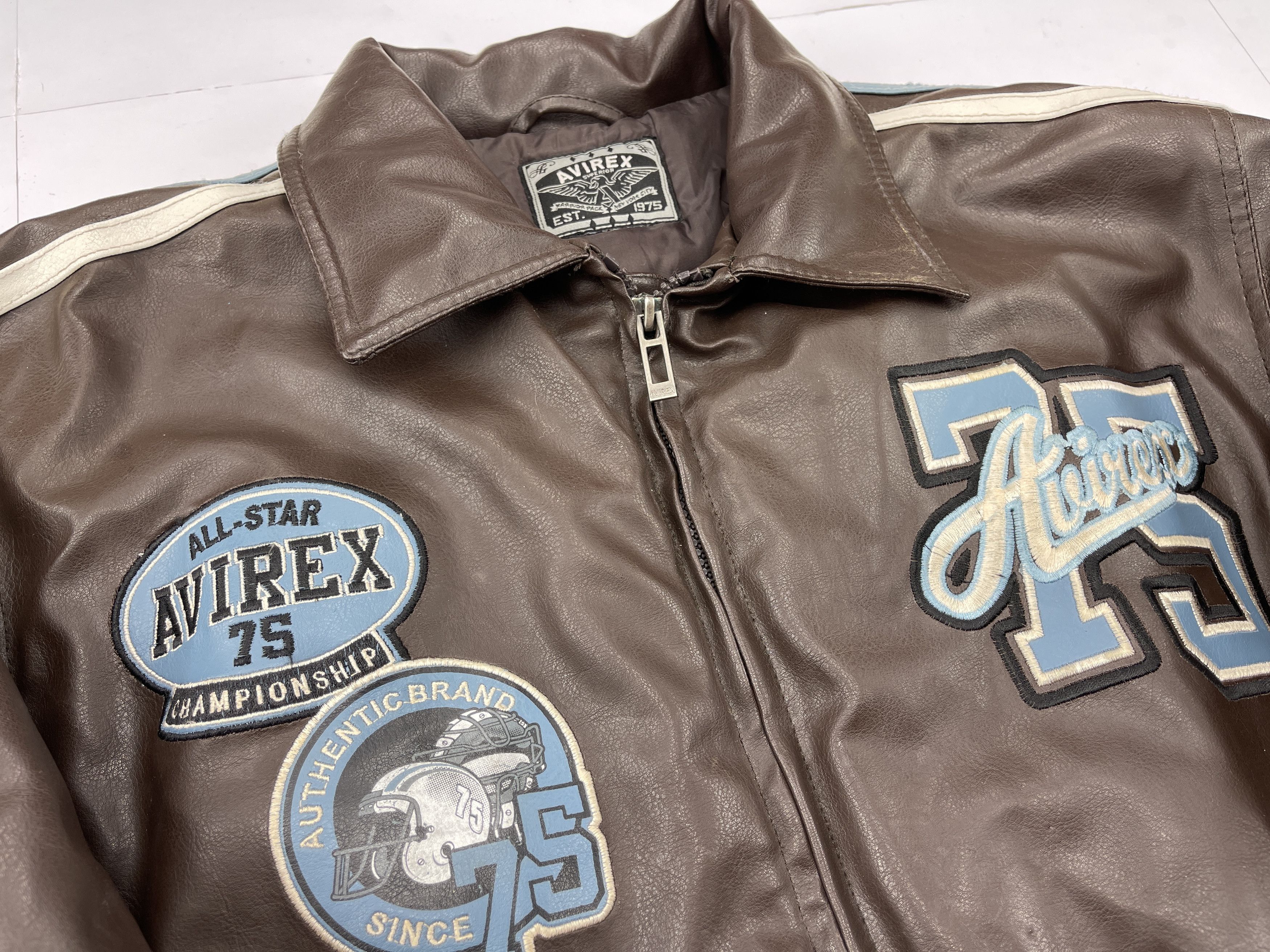 Avirex AVIREX faux leather jacket, vintage, 90s hip hop 1990s M Size US M / EU 48-50 / 2 - 14 Thumbnail