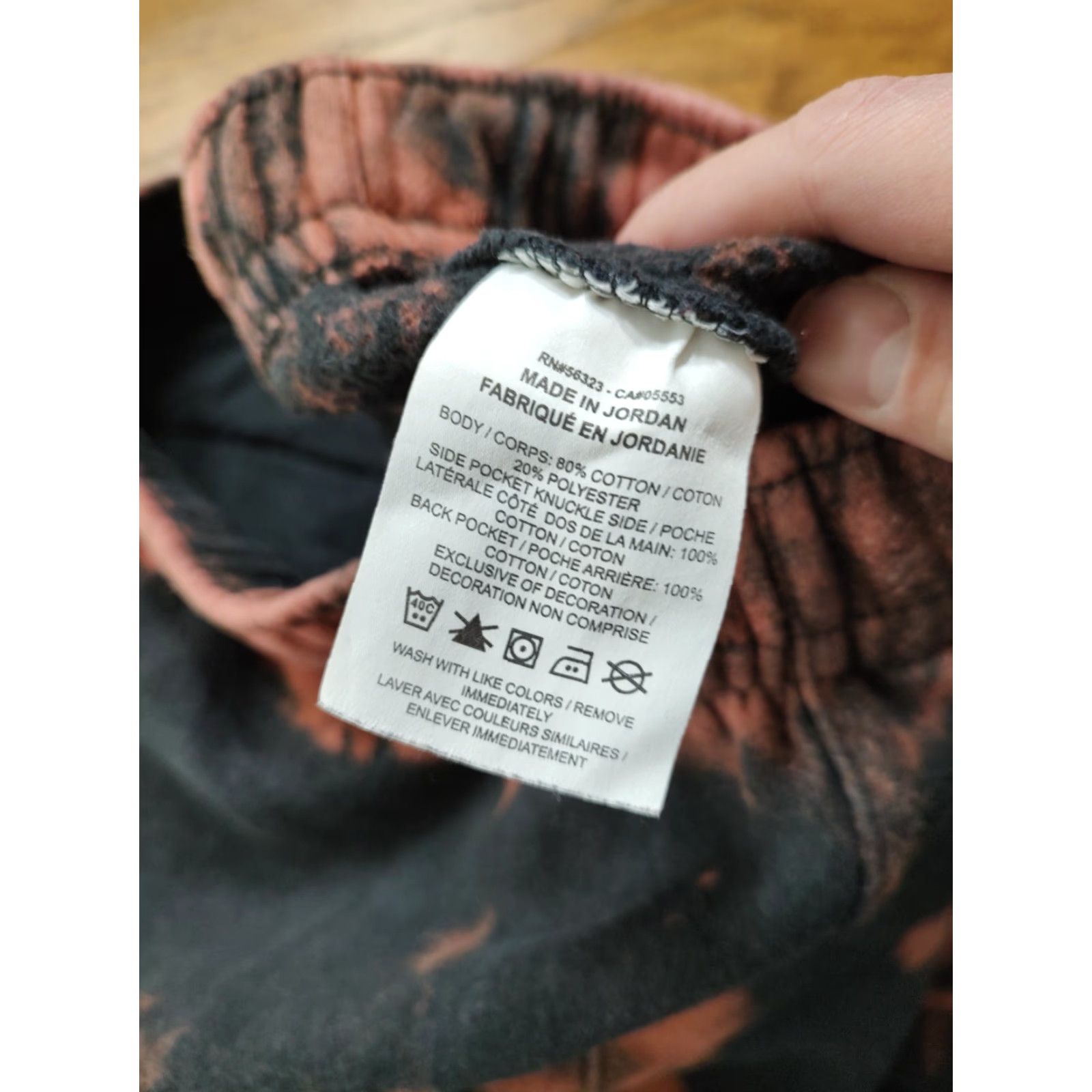 Nike Nike Sweatpants Mens Large Black Acid Wash Tie Dye Fleece Club 90s Size US 33 - 7 Thumbnail