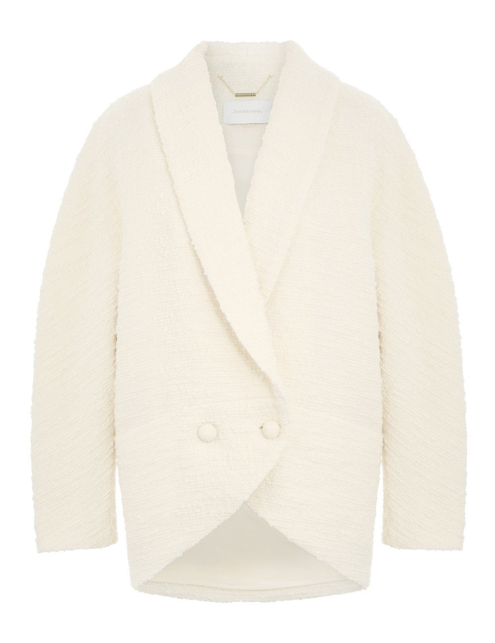 Zimmermann oc11z0225 Luminosity Oversized Coat in Ivory Size S / US 4 / IT 40 - 1 Thumbnail