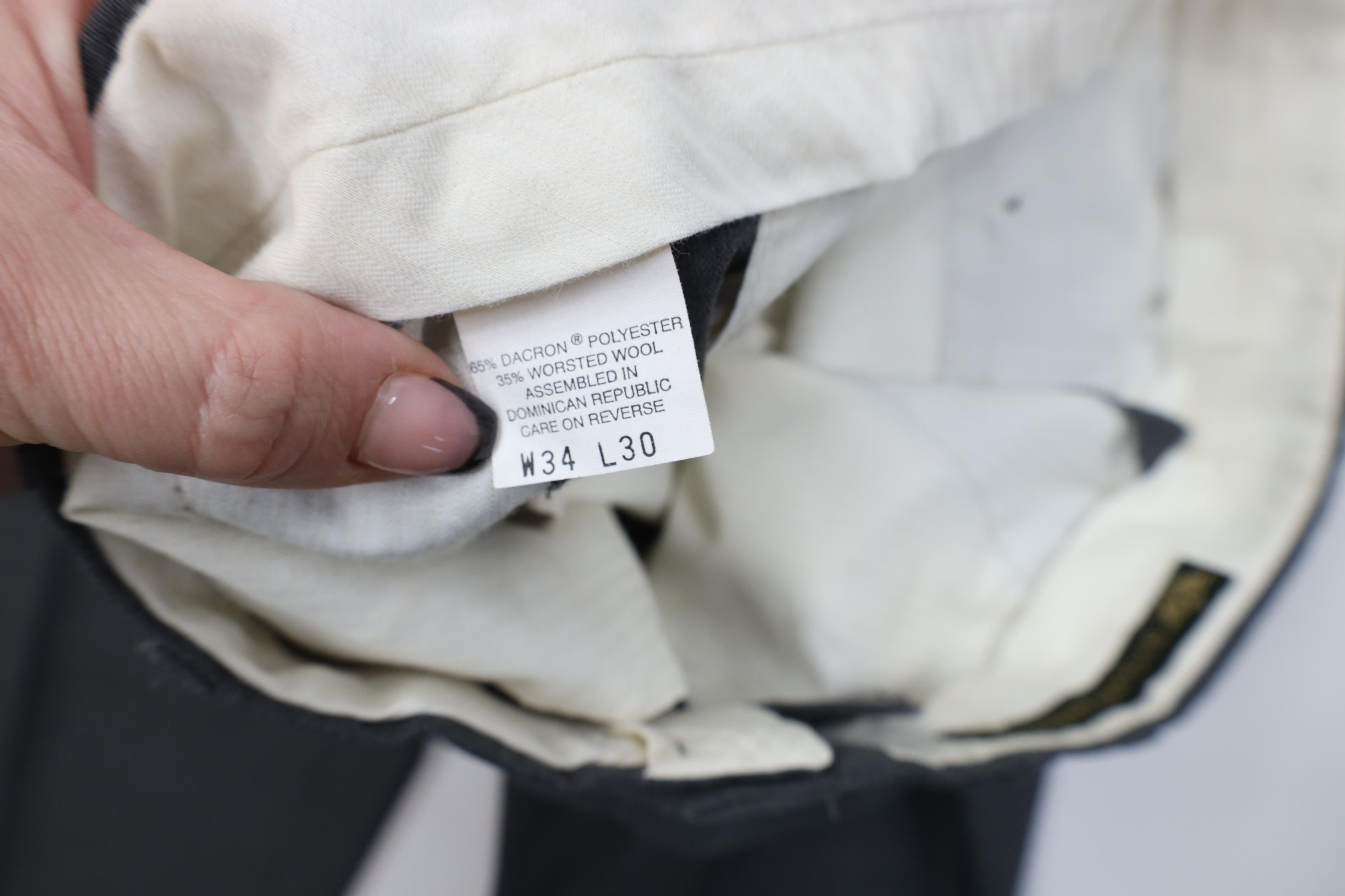 Vintage Vintage 90s Streetwear Blend Knit Chino Pants Heather Gray Size US 34 / EU 50 - 8 Thumbnail
