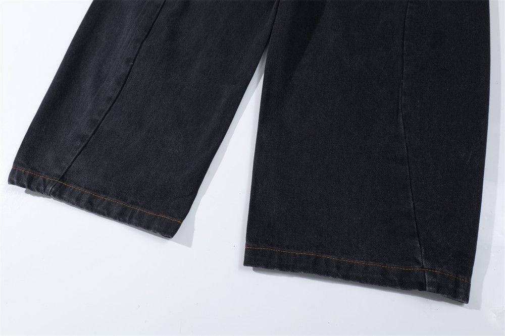 Jean Men's distressed punk loose washed vintage curved jeans Size US 32 / EU 48 - 5 Thumbnail