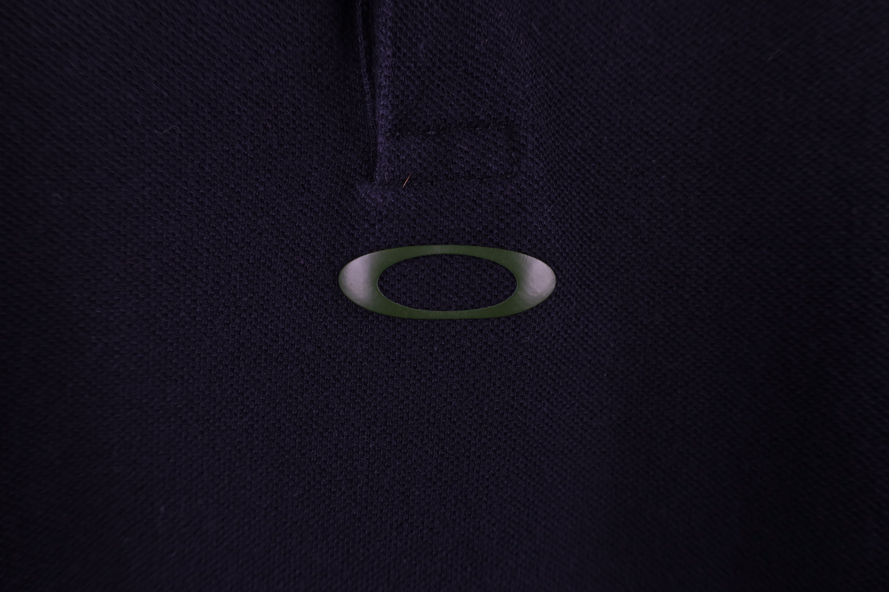 Oakley × Vintage Vintage Y2K Oakley O Logo Thermal Knit Long Sleeve Polo Size US L / EU 52-54 / 3 - 4 Thumbnail