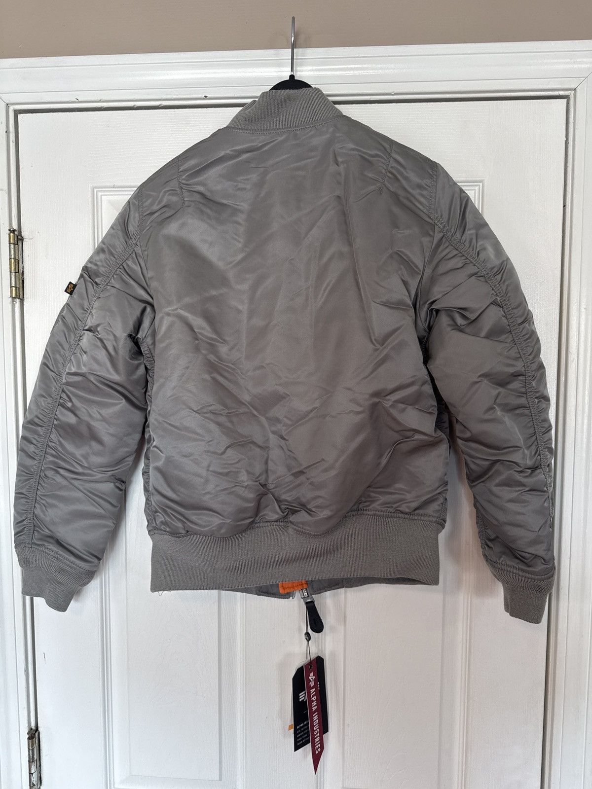 Alpha Industries MA-1 W Vintage Gray Reversible Small NWT Size S / US 4 / IT 40 - 7 Thumbnail