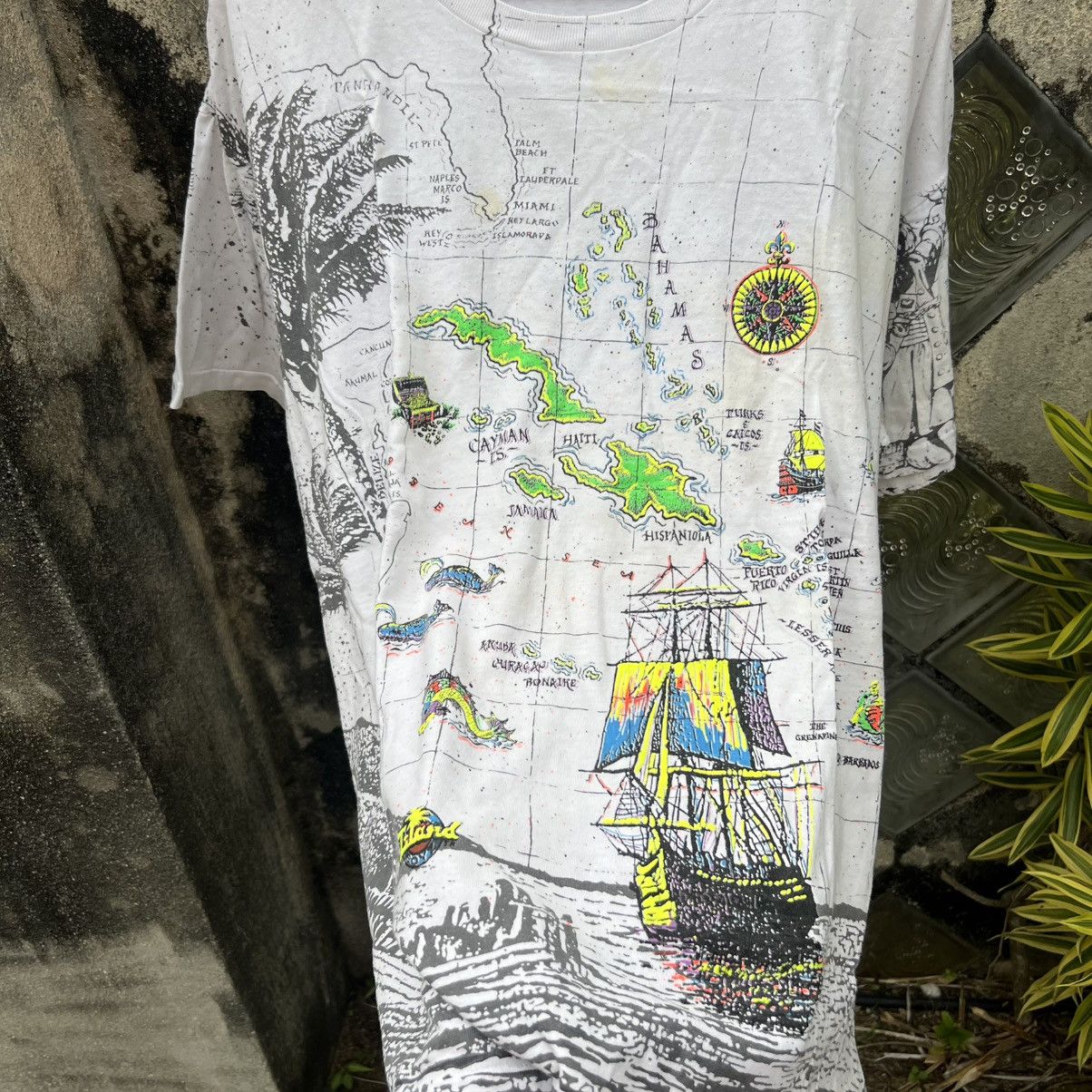 Vintage “VINTAGE” FULLPRINT MAP TEE Size US XL / EU 56 / 4 - 3 Thumbnail