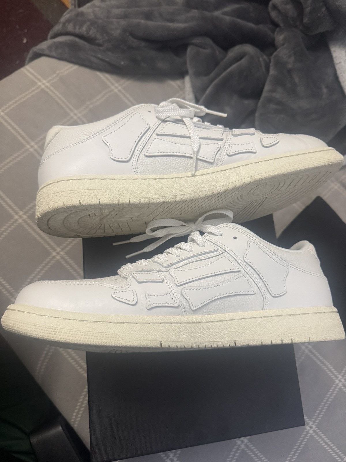 Amiri All white amiri skeleton low top Size US 12 / EU 45 - 2 Thumbnail