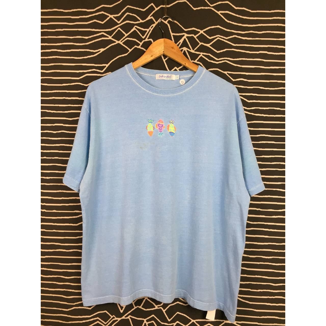 Vintage Vtg Fresh Produce Made In Usa Marine Fish Graphic Tee Size US L / EU 52-54 / 3 - 1 Thumbnail
