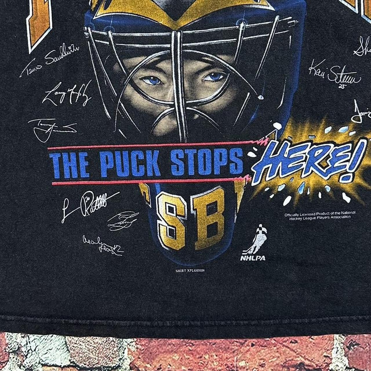 NHL Vintage 90s Pittsburgh Penguins Xplosion The Puck Stops Here Size US L / EU 52-54 / 3 - 7 Thumbnail