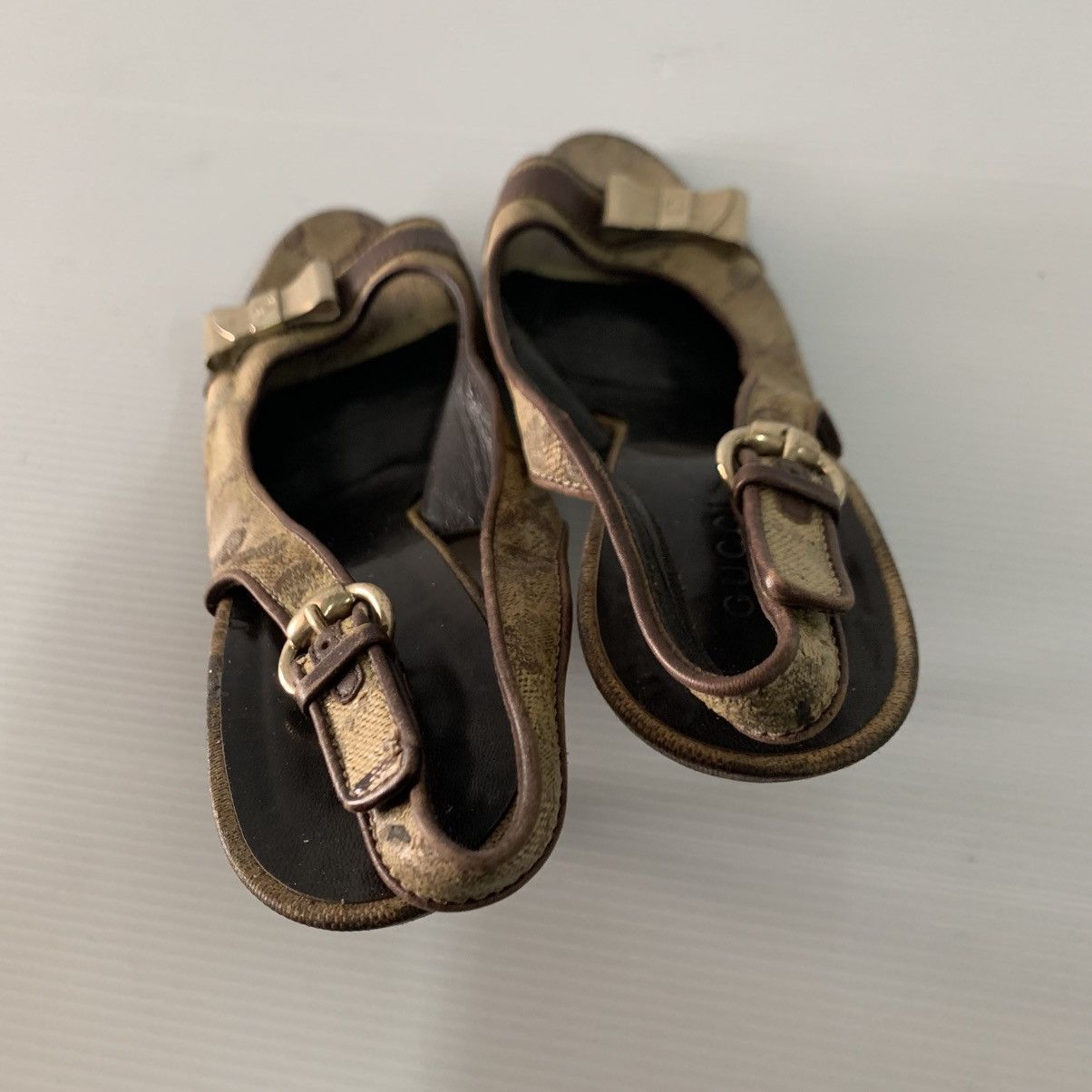 Gucci Gucci Monogram Heels Size US 6.5 / IT 36.5 - 7 Thumbnail