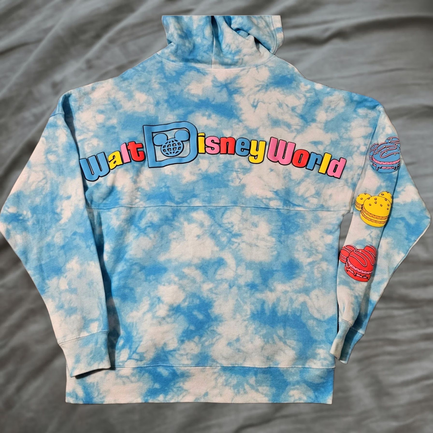 Disney Disney Spirit Jersey Hoodie Adult XL Blue Tie Dye WDW Eats Macarons Womens Size XL / US 12-14 / IT 48-50 - 1 Thumbnail