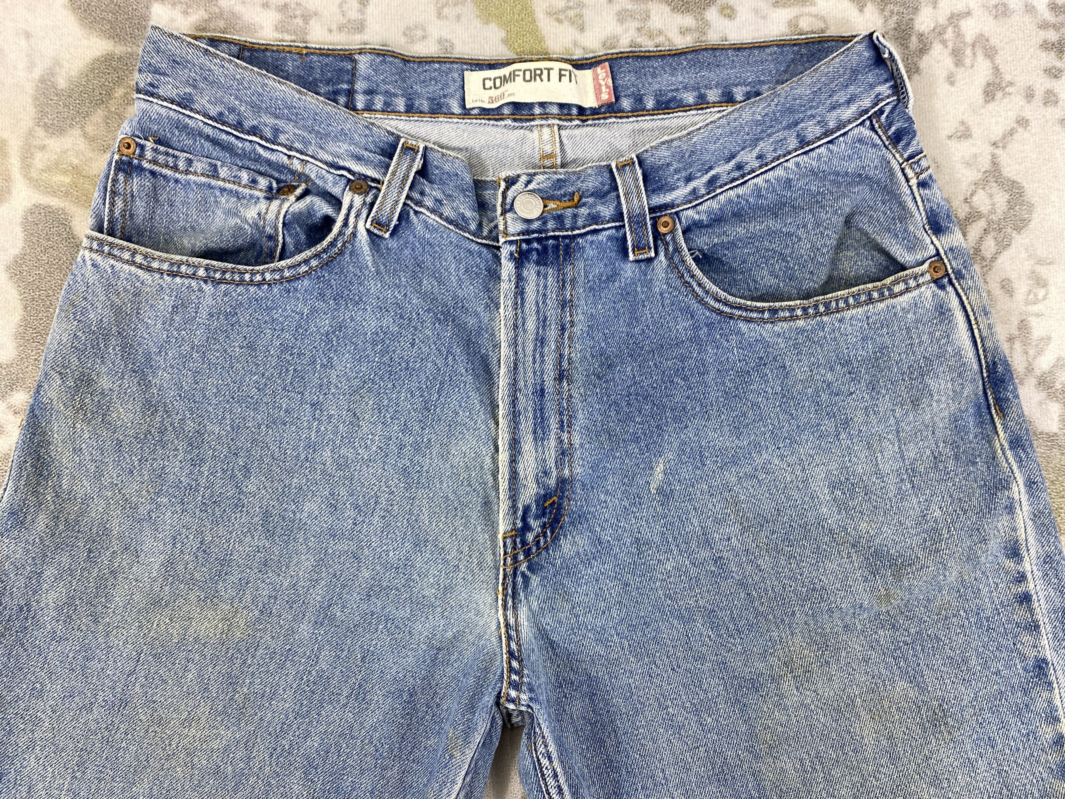 Levi's Vintage Levi's 560 Comfort Fit Dirty Denim 34 x 29.5 -JN558 Size US 34 / EU 50 - 3 Thumbnail
