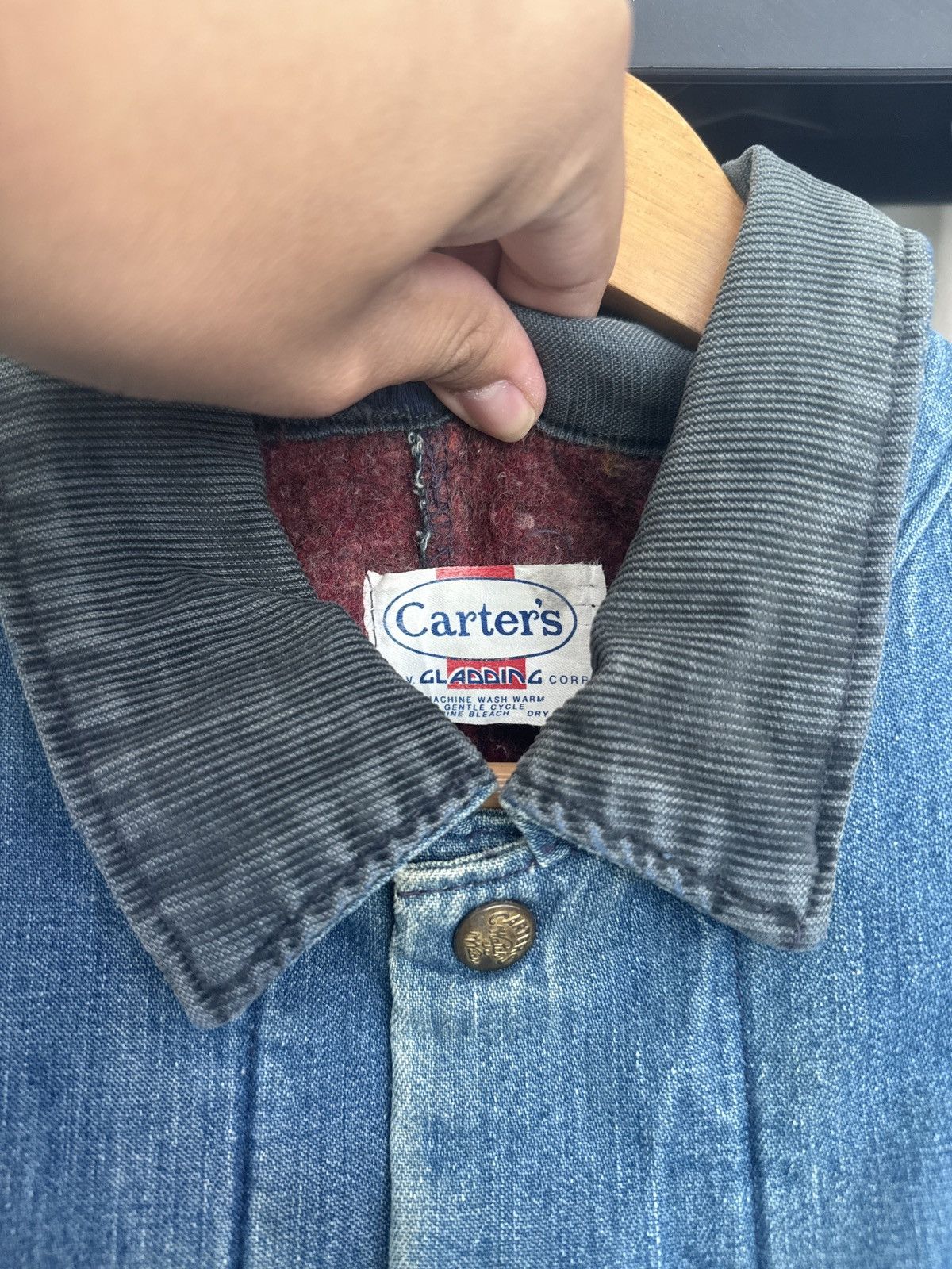 Carter's Vintage 60s Carter’s Chore Denim Jacket Size US L / EU 52-54 / 3 - 5 Thumbnail