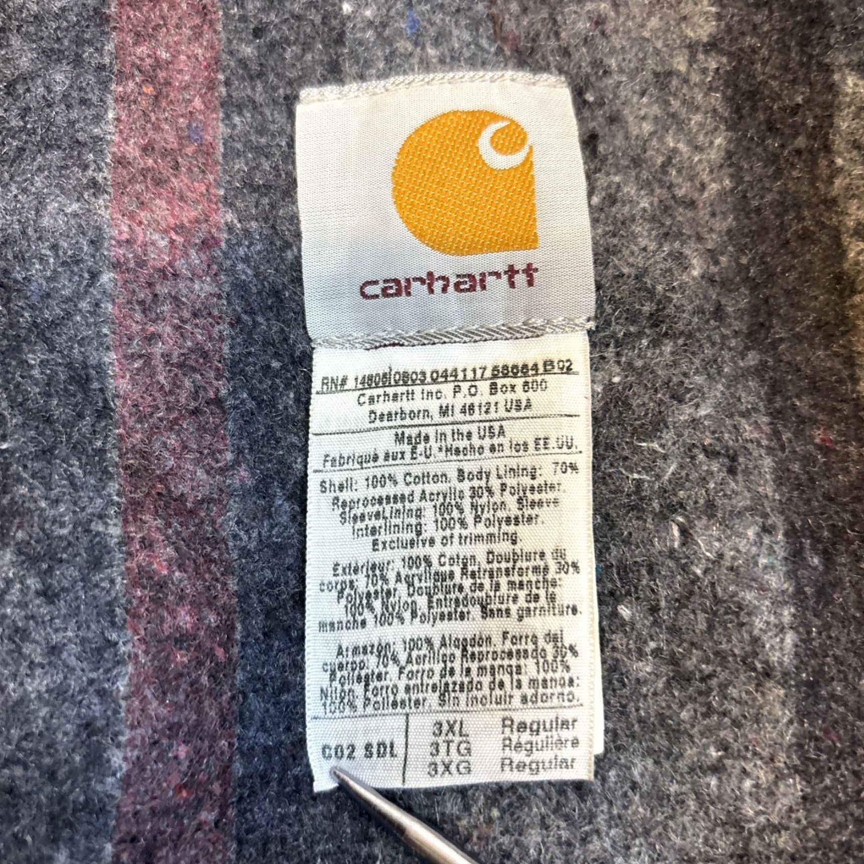 Carhartt VINTAGE Carhartt C02 Chore Barn Jacket Mens 3XL Beige USA Blanket Lined Size US XXL / EU 58 / 5 - 5 Thumbnail