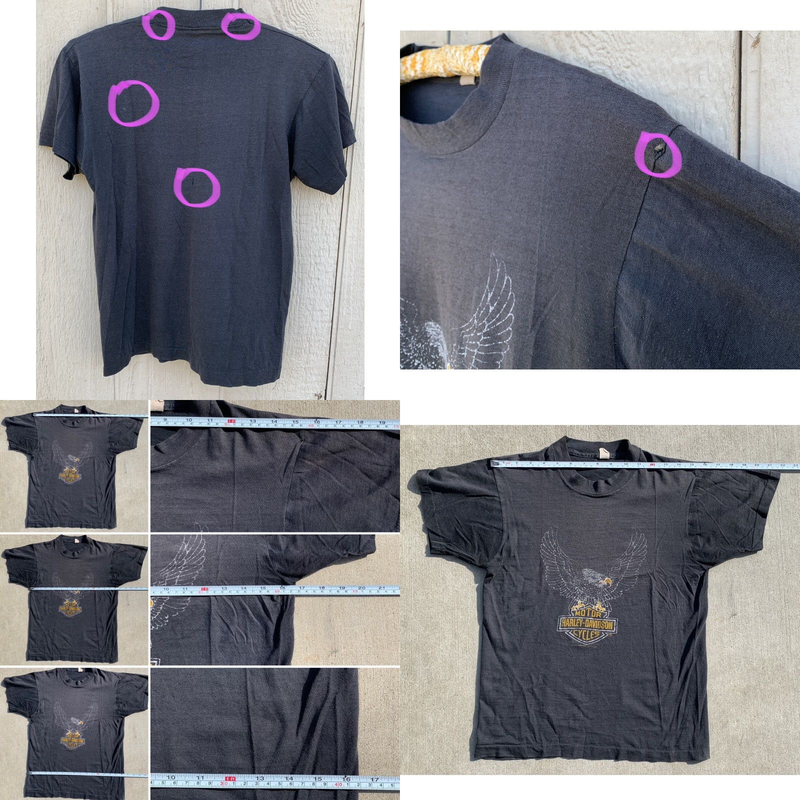 Harley Davidson VINTAGE Harley-Davidson T Shirt Small S Black 80s Single Stitch Mens Vintage 1980-1989 See Pics Size US S / EU 44-46 / 1 - 10 Thumbnail