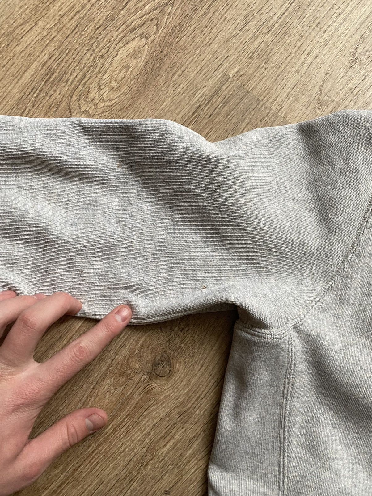 Polo Ralph Lauren × Vintage Vintage Polo Ralph Lauren Y2K tight light grey zip hoodie Size US L / EU 52-54 / 3 - 9 Thumbnail