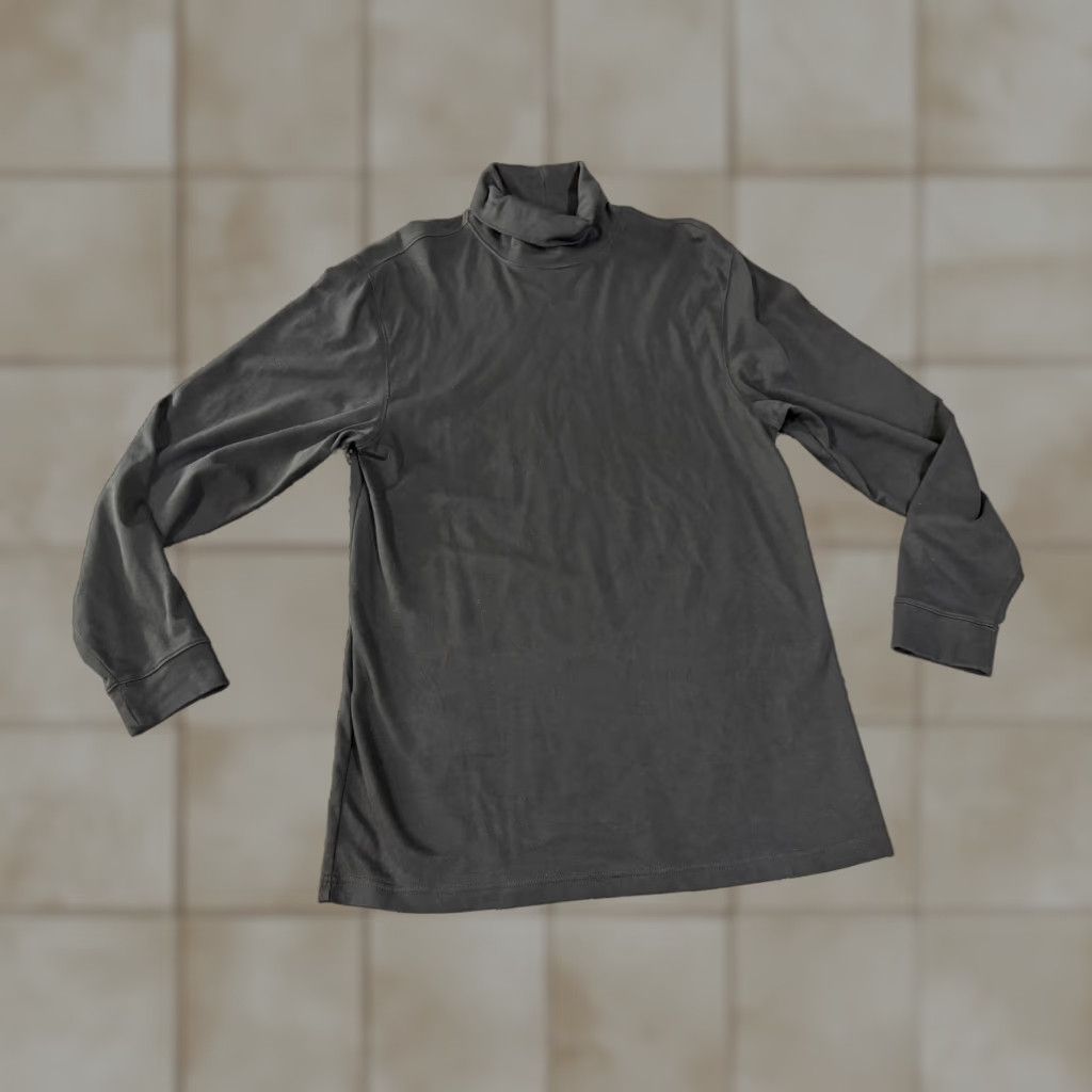 Vintage L.L. Bean Shirt Mens LT Black Long Sleeve Turtleneck Tee Cotton Jersey Knit Big Tall Size US L / EU 52-54 / 3 - 1 Thumbnail