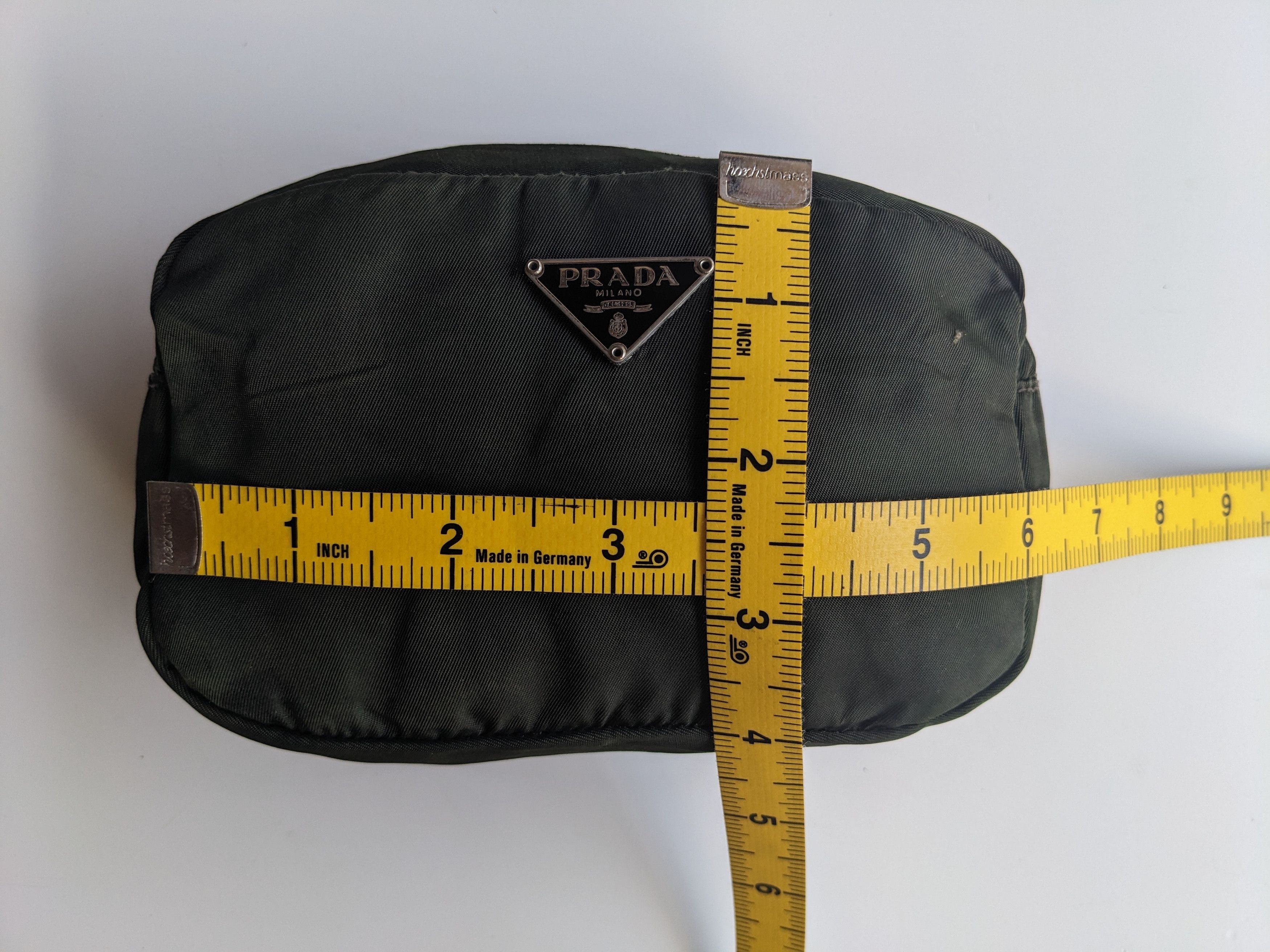 Prada Prada nylon cosmetic pouch dark green Size ONE SIZE - 10 Thumbnail