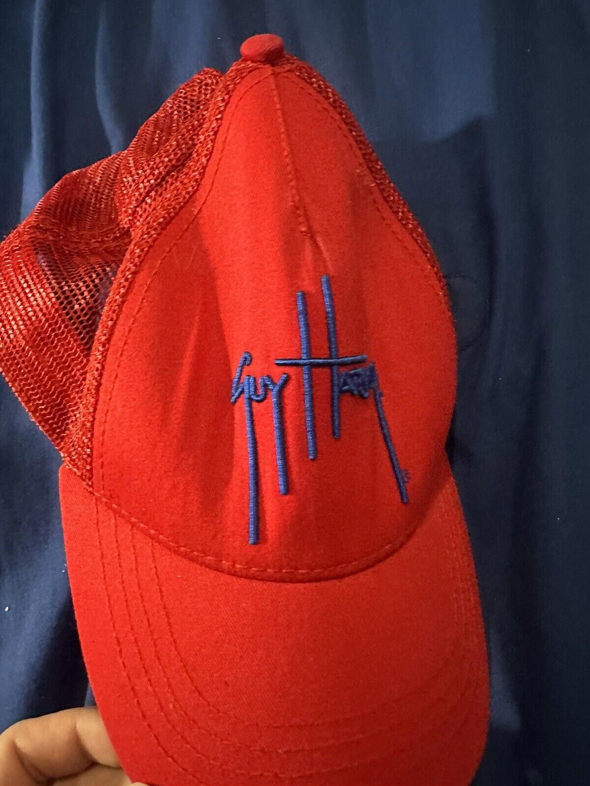 Guy Harvey Guy Harvey Logo SnapBack Red One Size Cap Hat Size ONE SIZE - 2 Thumbnail