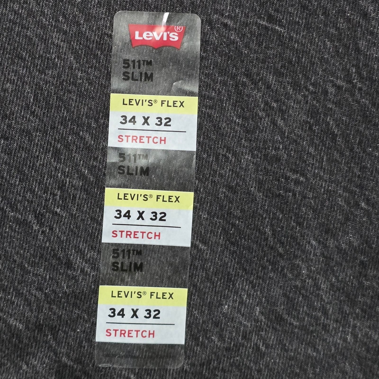 Levi's Levi’s 511 Slim Fit Flex Jeans Men’s 34x32 Black Denim Big E Size US 34 / EU 50 - 3 Thumbnail