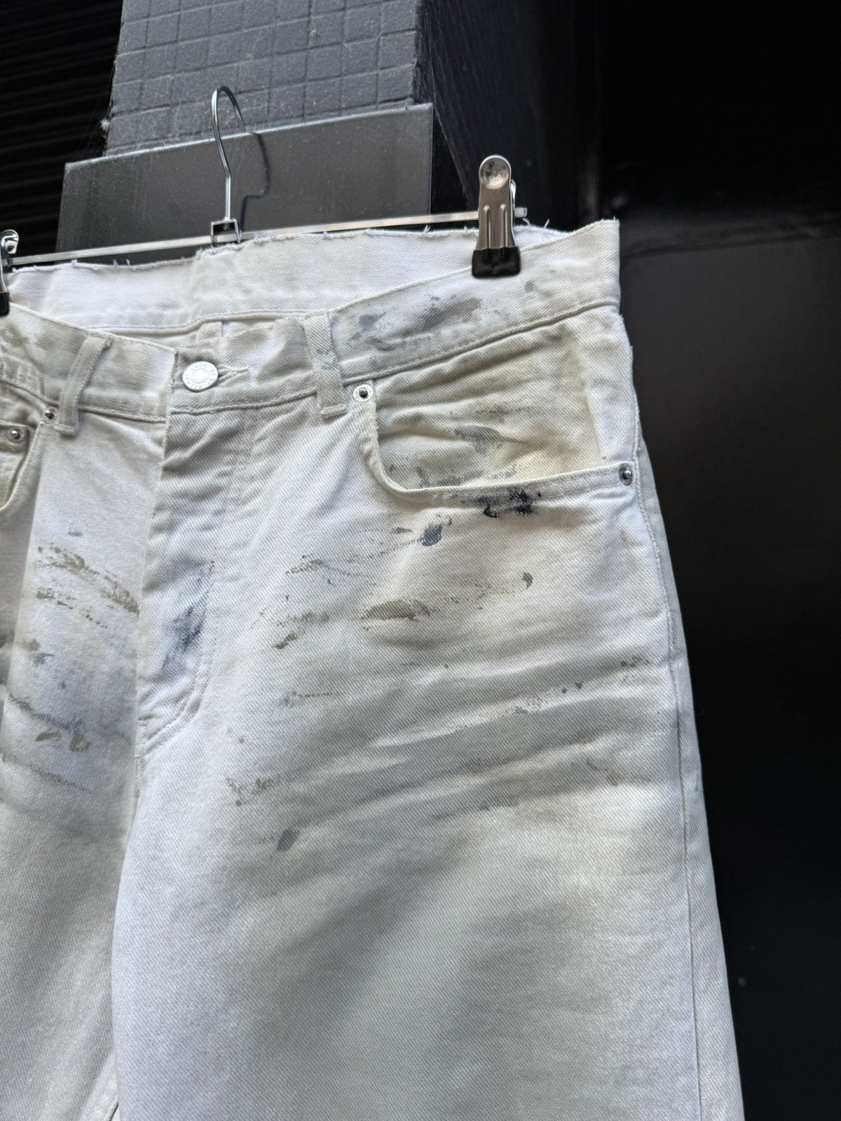 Helmut Lang Helmut Lang SS03 Painter Dirty White Classic 5 Pocket Denim Size US 30 / EU 46 - 3 Thumbnail