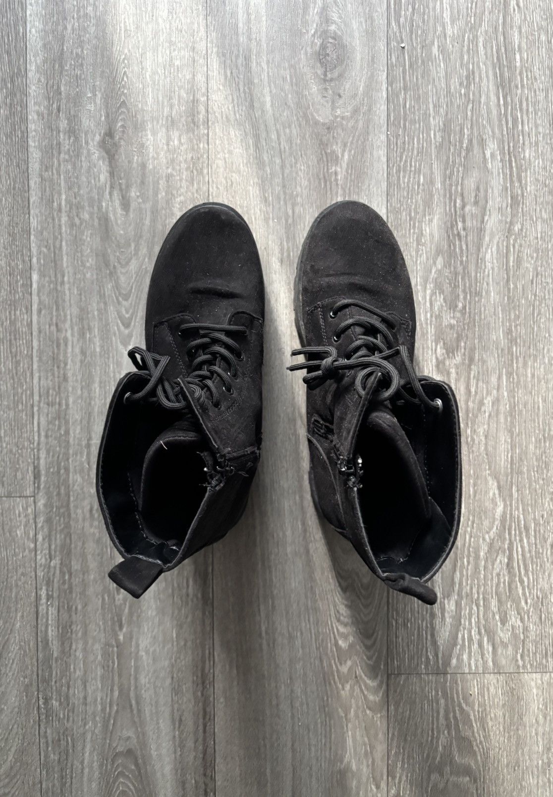 Rogue Rouge Black Suede platform boots Size US 10.5 / IT 40.5 - 3 Thumbnail