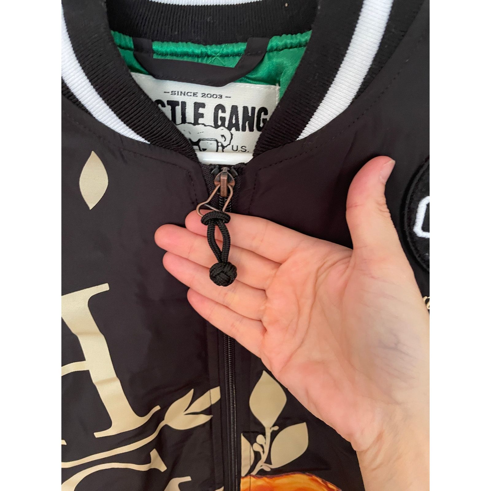 Hustle Gang Hustle Gang Varsity Bomber Jacket Bear Graphic Size M Size US M / EU 48-50 / 2 - 5 Thumbnail