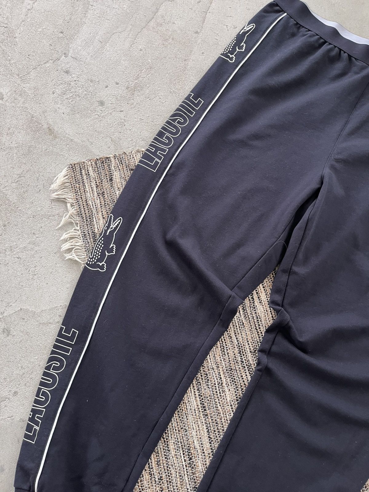 Lacoste Rare Lacoste Navy Pyjama bottoms Y2K Avantgarde Sweatpants Size US 38 / EU 54 - 6 Thumbnail