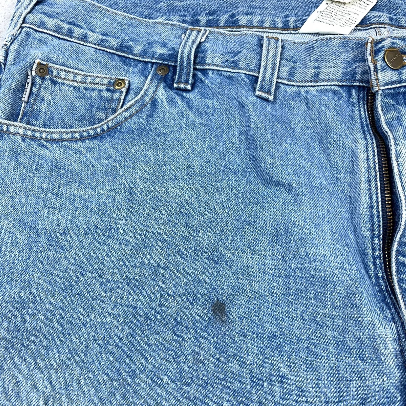 Carhartt Carhartt Jeans Men 46x30 Regular Straight Denim Blue Medium Wash Work Wear B18 STW Size US 30 / EU 46 - 7 Thumbnail