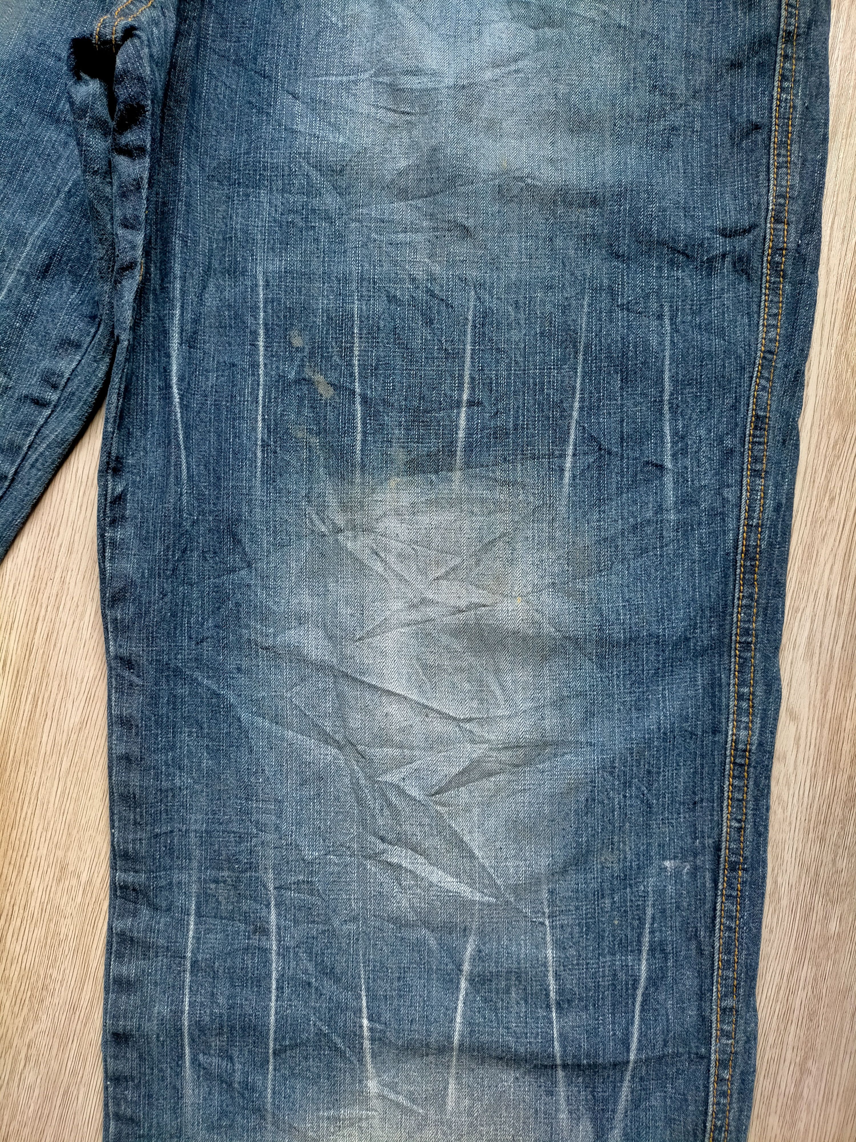 JNCO × Japanese Brand Akcess Baggy Vtg 90s Hip Hop Skate Style Denim Size US 34 / EU 50 - 8 Thumbnail