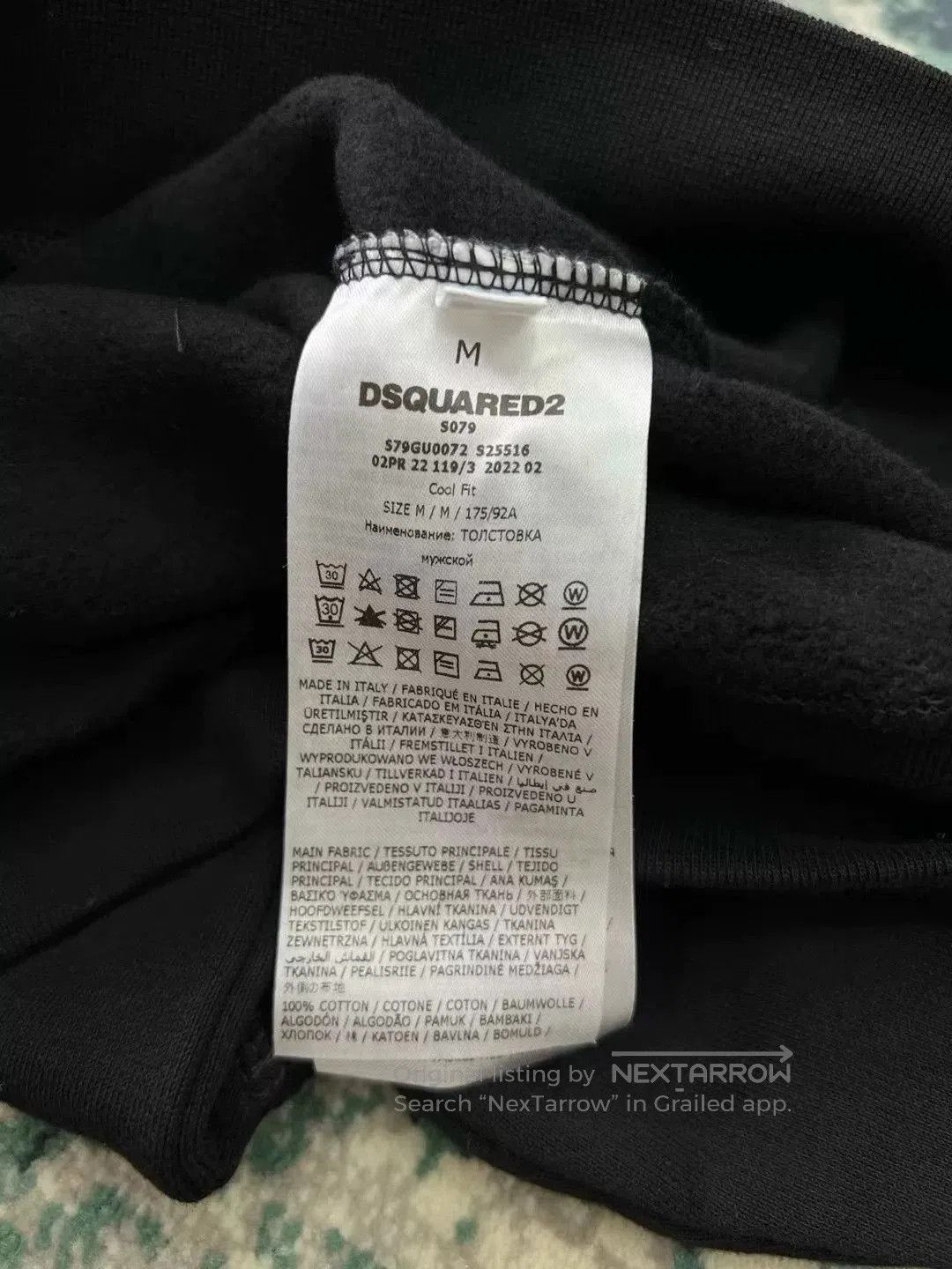 Dsquared2 dsquared2 black hooded sweatshirt with graphics. Size US XS / EU 42 / 0 - 6 Thumbnail