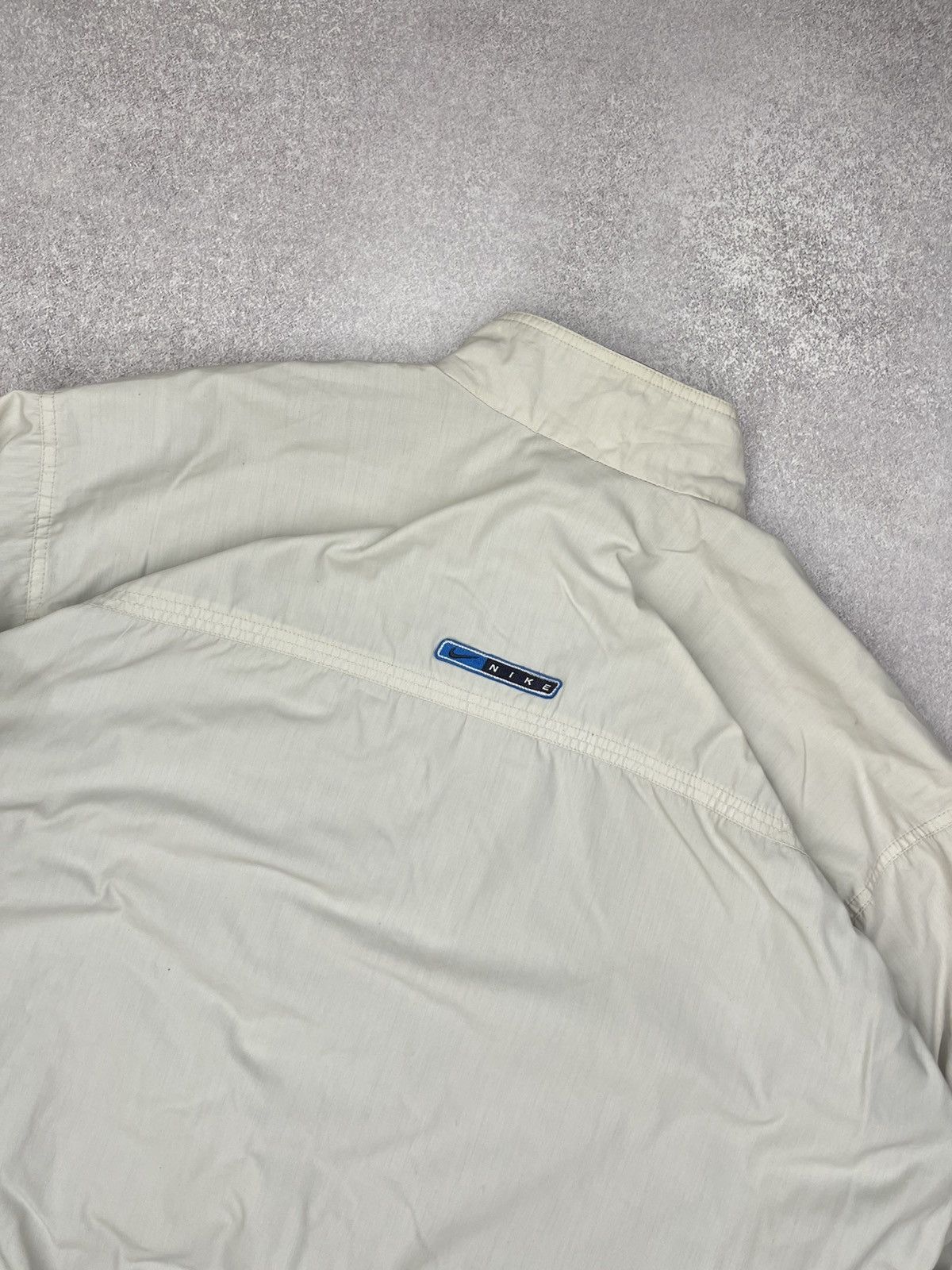 Nike Vintage Nike Jacket Beige Drill Big Logo y2K ACG TN Size US XL / EU 56 / 4 - 9 Thumbnail